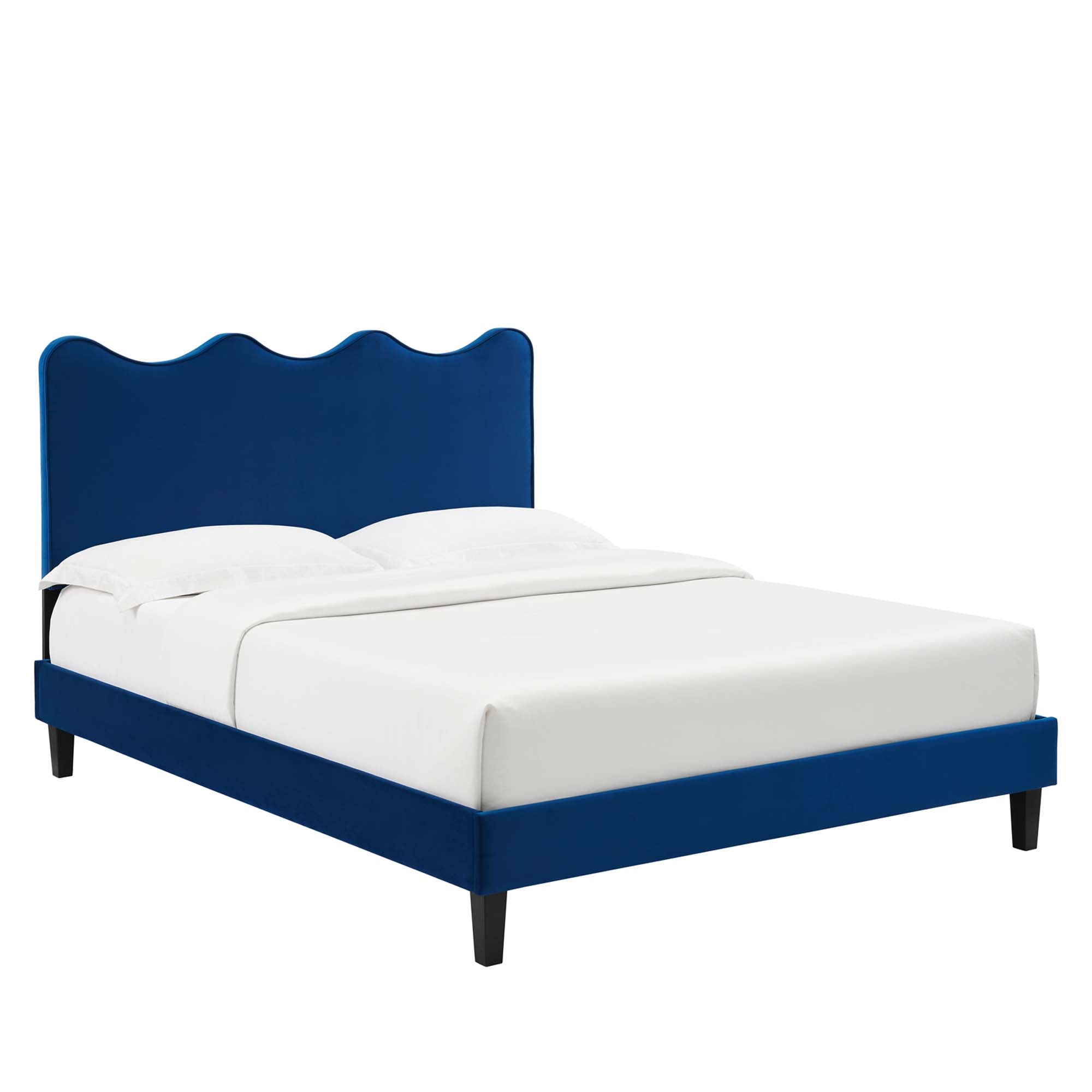 Current Performance Velvet Full Platform Bed