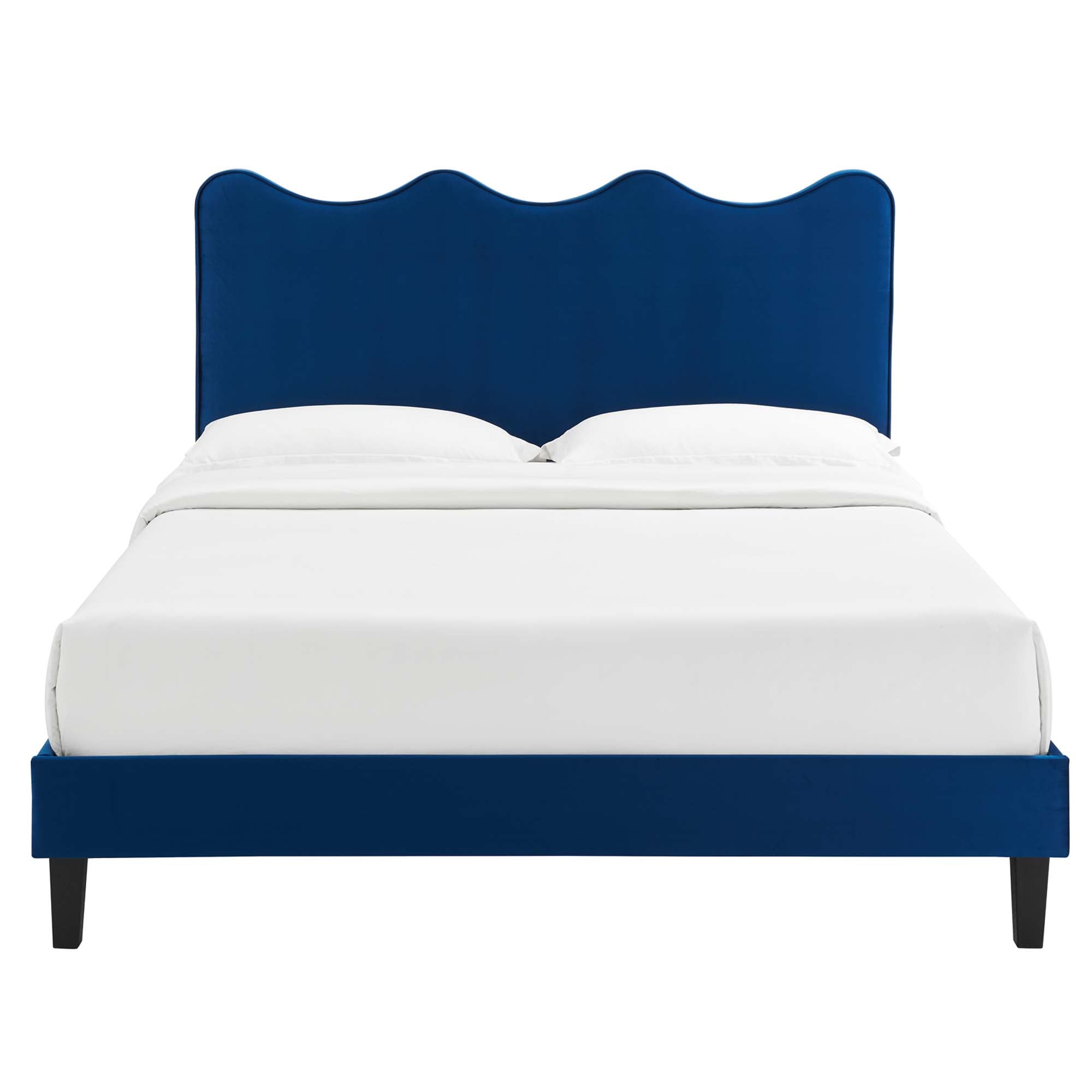 Current Performance Velvet Full Platform Bed