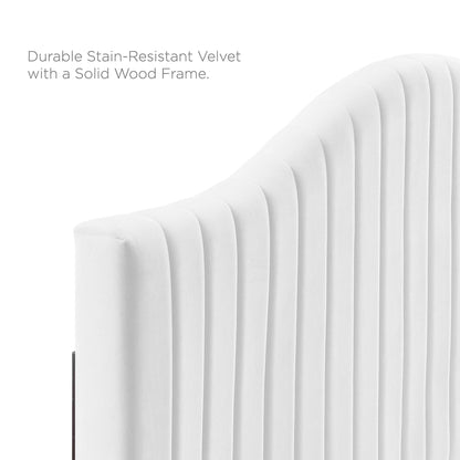 Juniper Channel Tufted Performance Velvet Twin Platform Bed