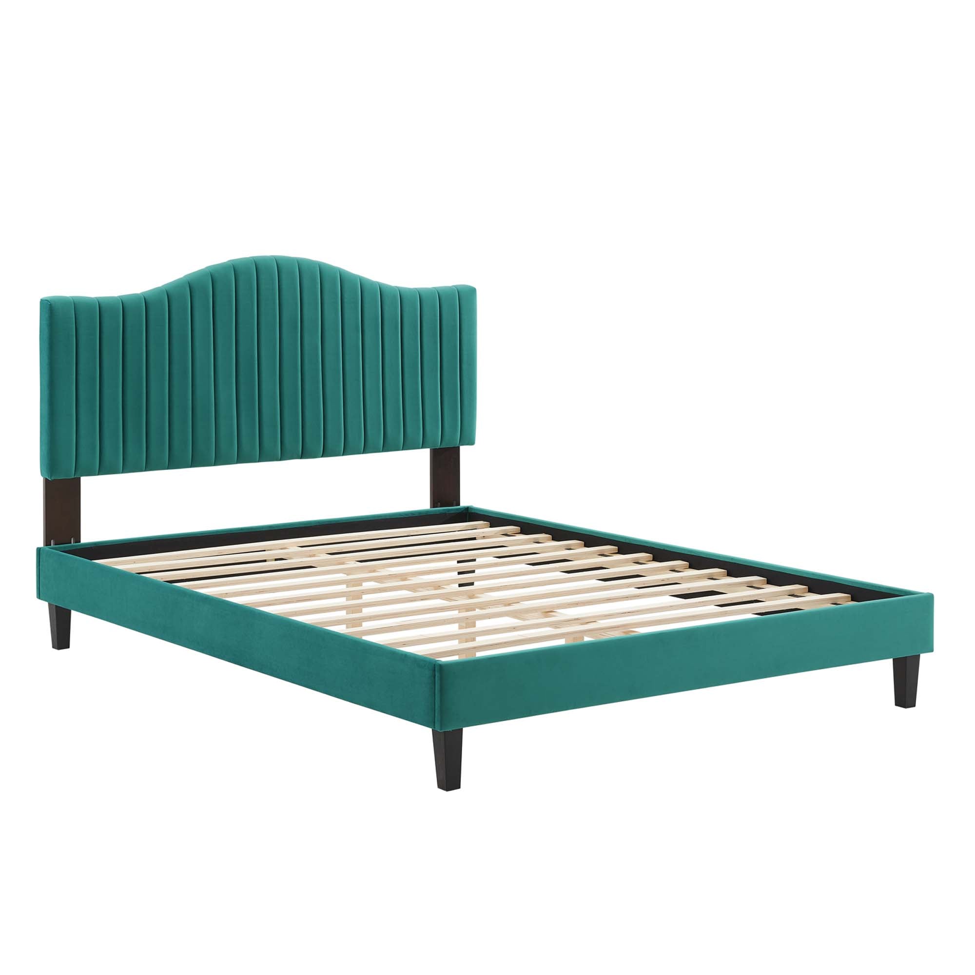 Juniper Channel Tufted Performance Velvet Twin Platform Bed