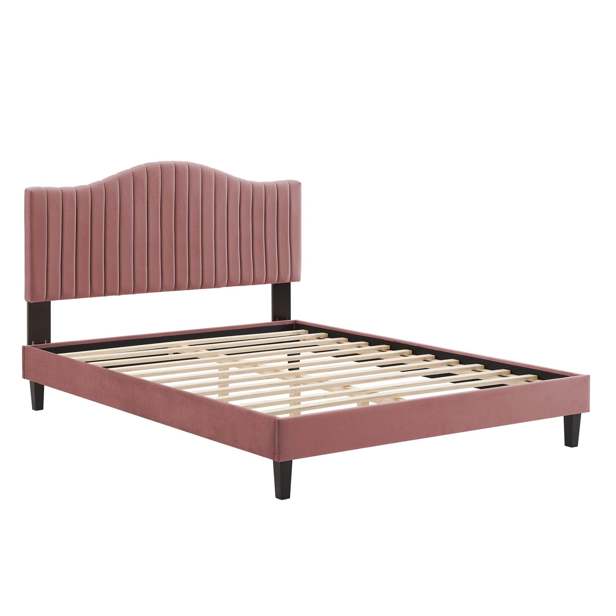 Juniper Channel Tufted Performance Velvet Full Platform Bed