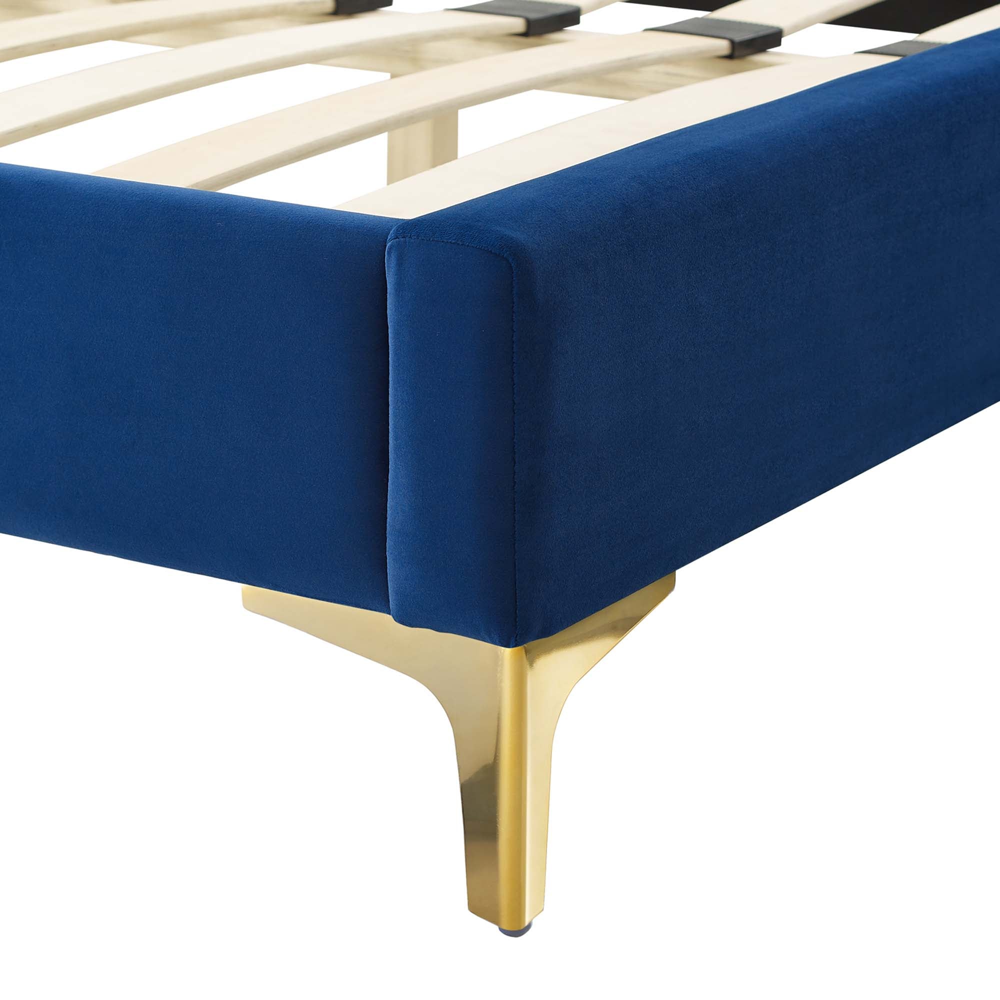 Gwyneth Tufted Performance Velvet Twin Platform Bed