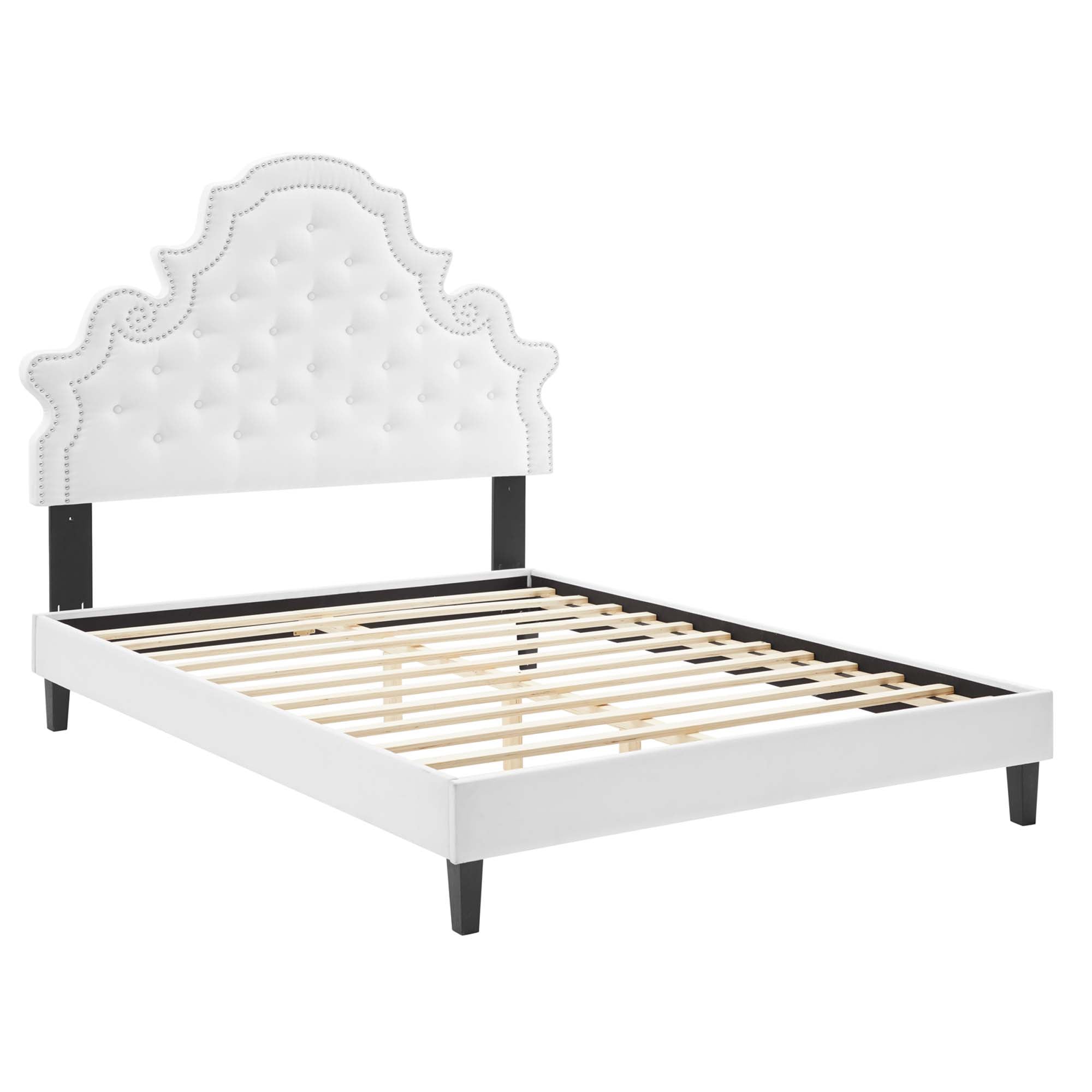 Gwyneth Tufted Performance Velvet Twin Platform Bed