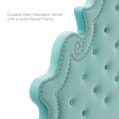 Gwyneth Tufted Performance Velvet Full Platform Bed