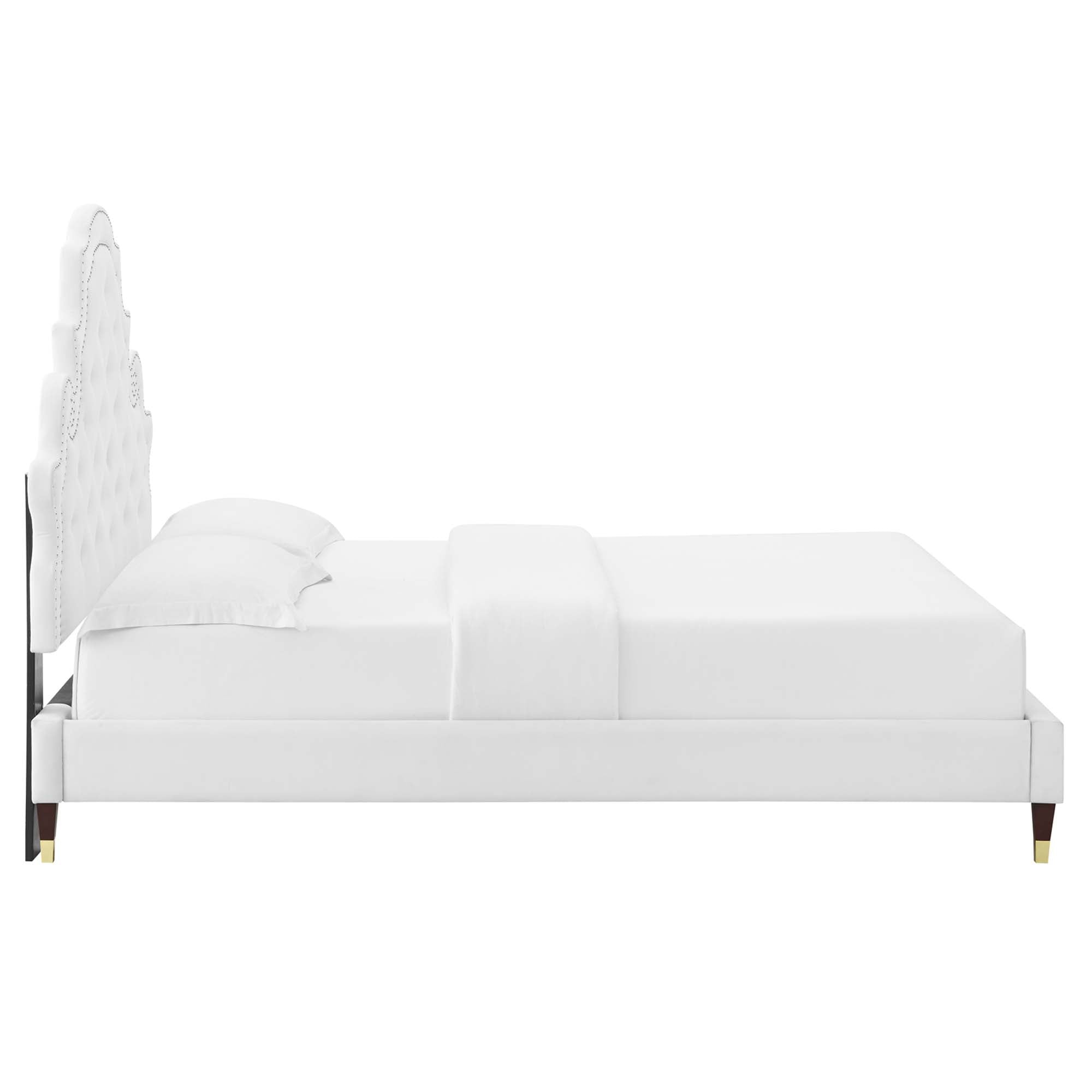 Gwyneth Tufted Performance Velvet King Platform Bed