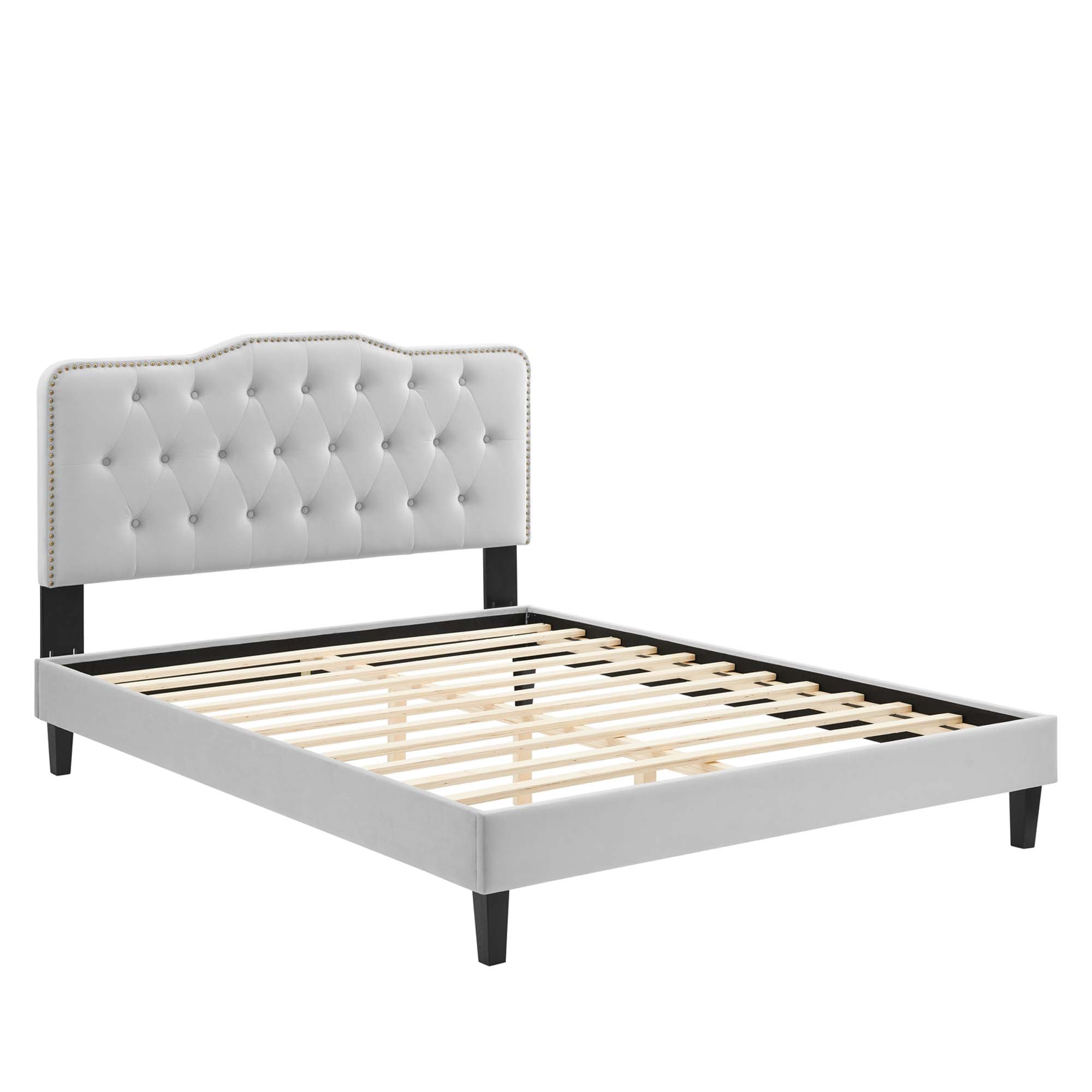 Amber Performance Velvet Twin Platform Bed