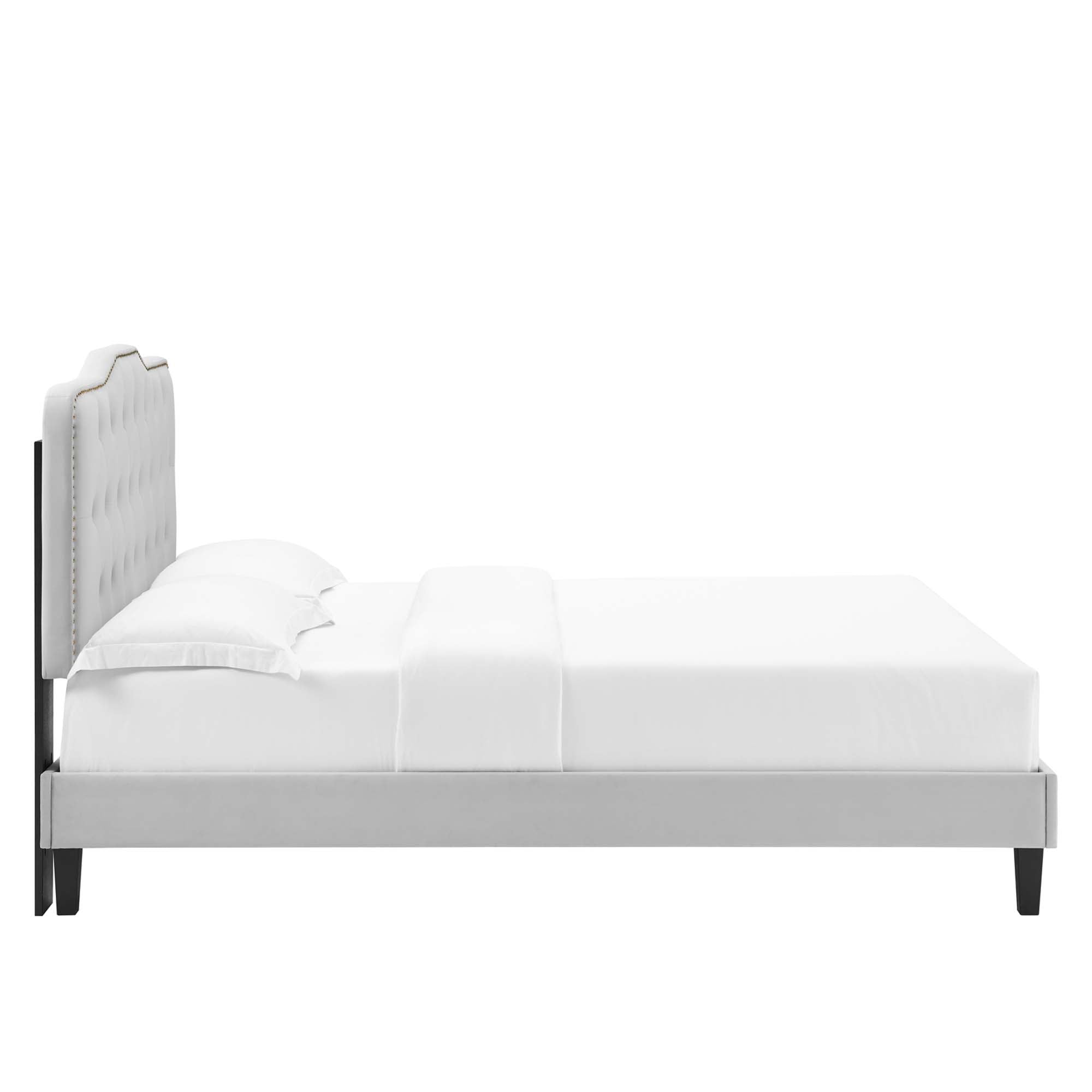 Amber Performance Velvet Twin Platform Bed