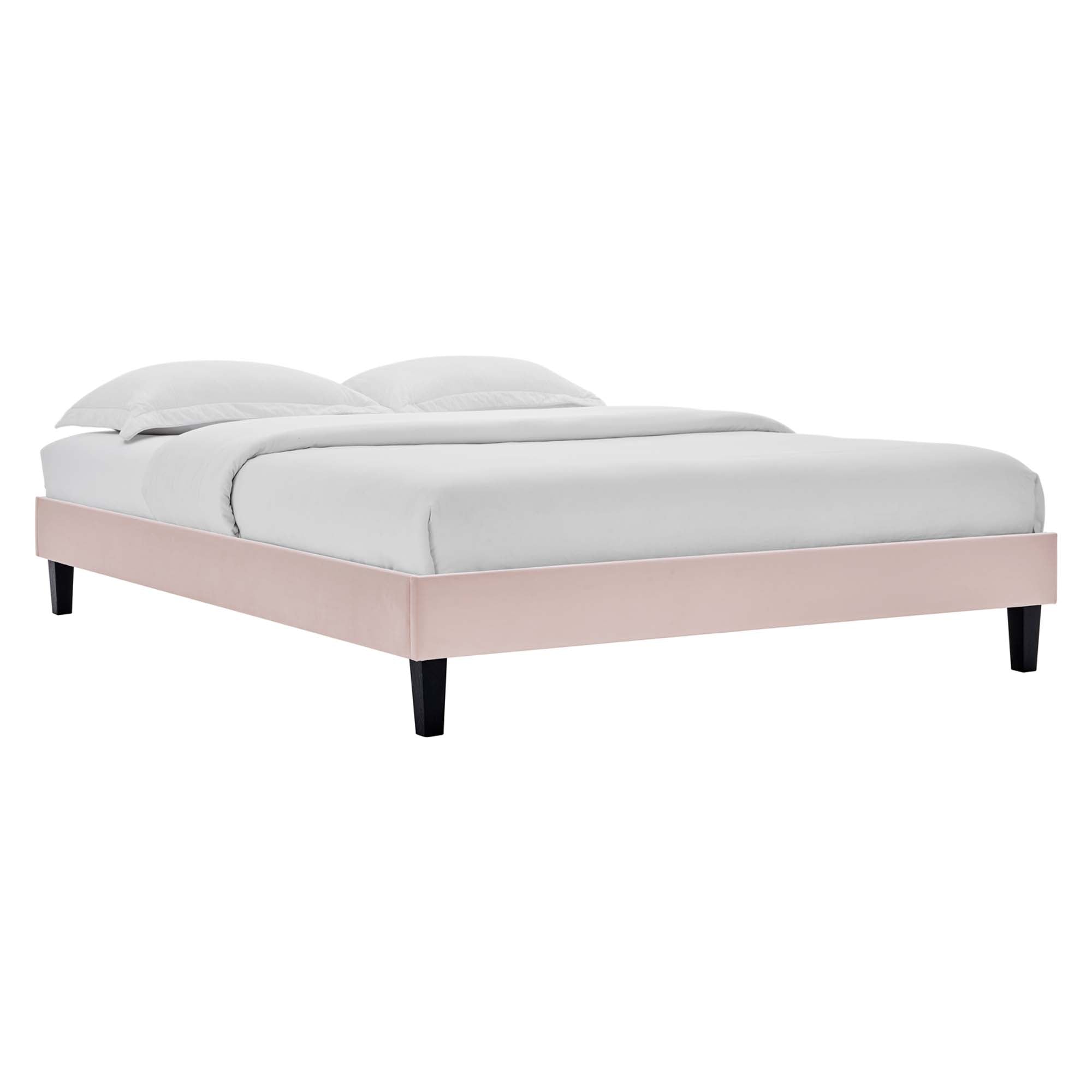 Amber Performance Velvet Twin Platform Bed