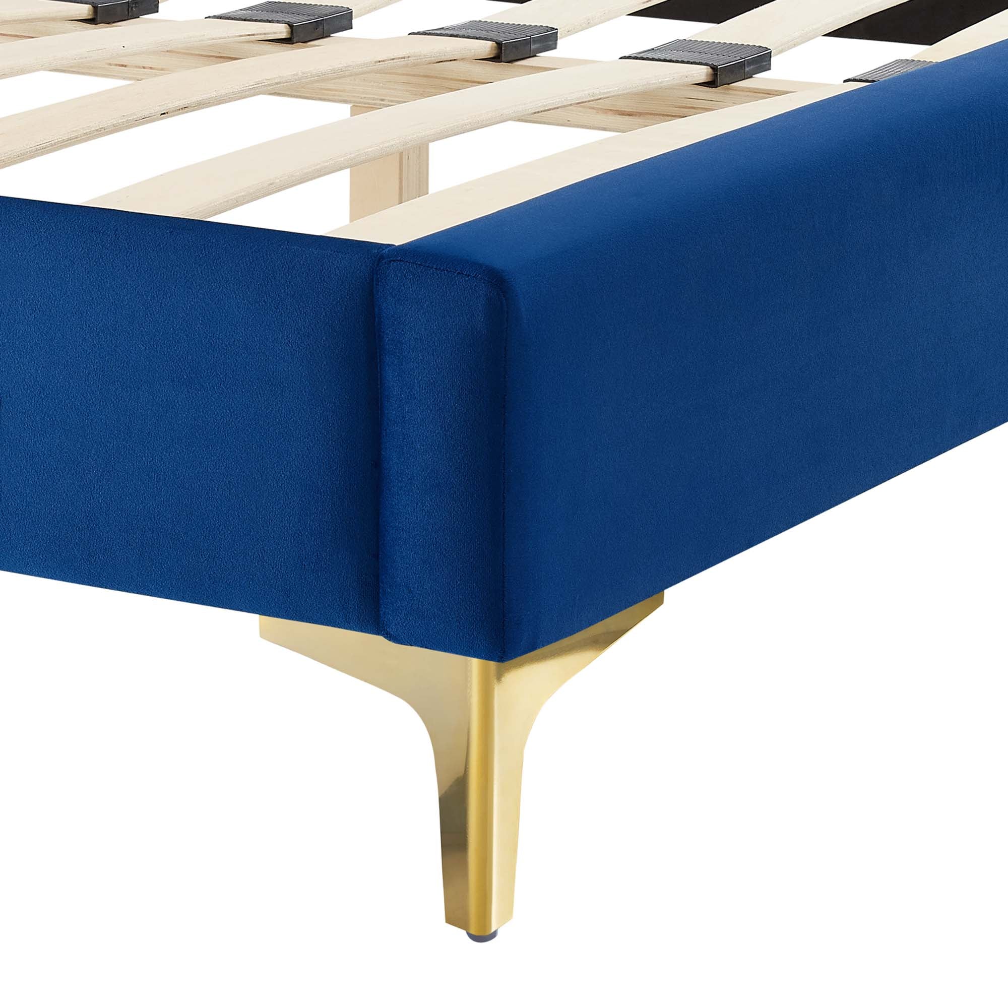 Sasha Button-Tufted Performance Velvet Twin Bed