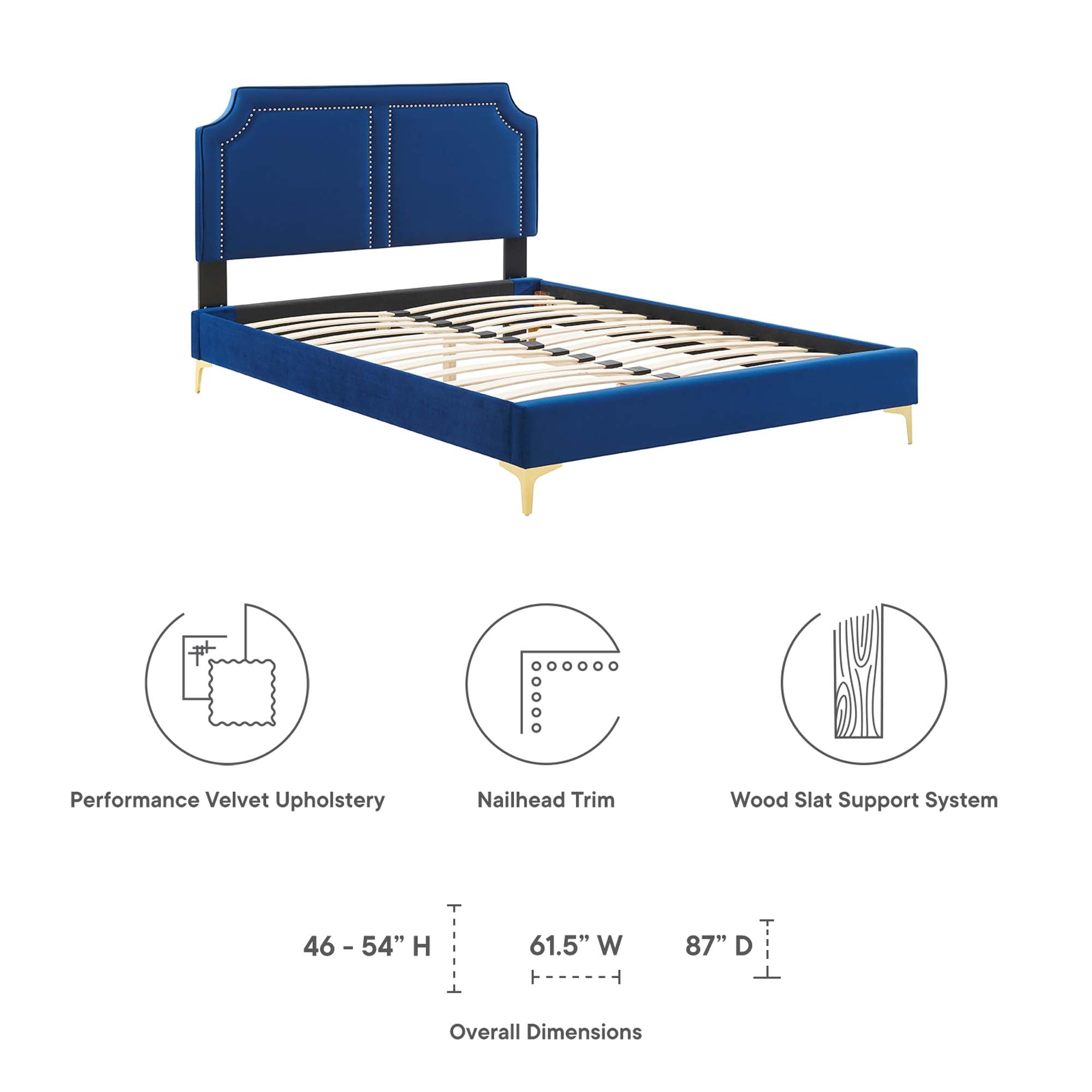 Novi Performance Velvet Twin Bed