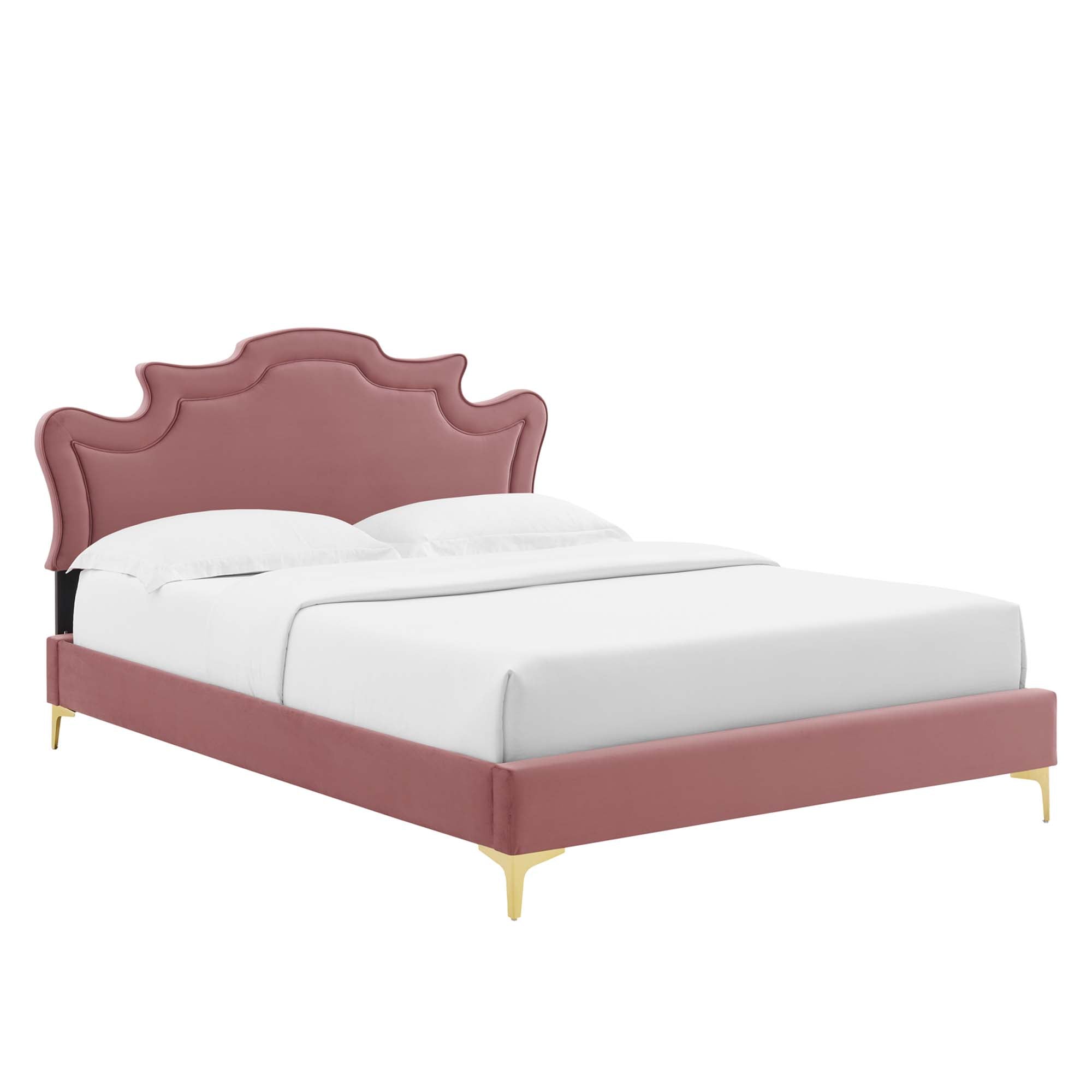 Neena Performance Velvet Twin Bed