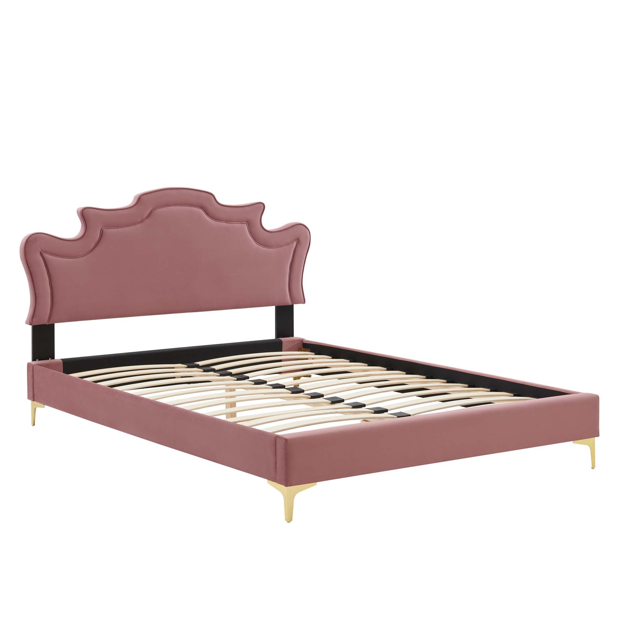 Neena Performance Velvet Twin Bed