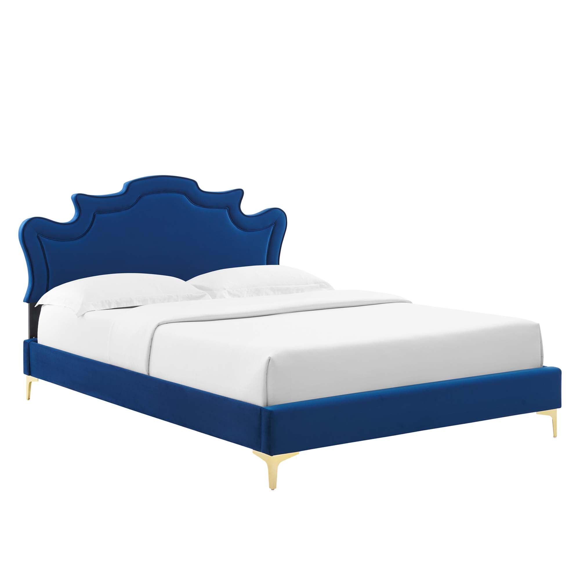 Neena Performance Velvet Twin Bed