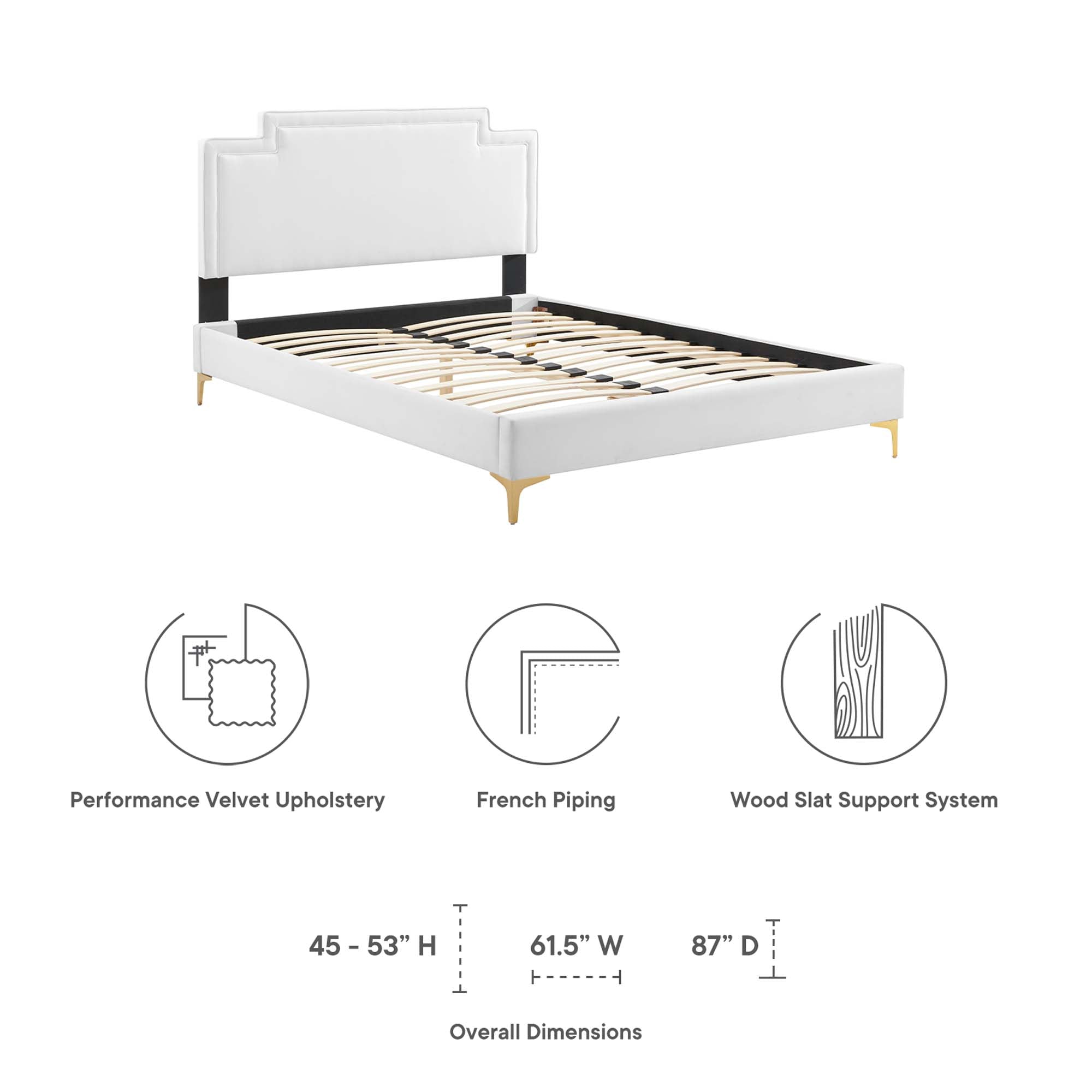 Liva Performance Velvet Twin Bed