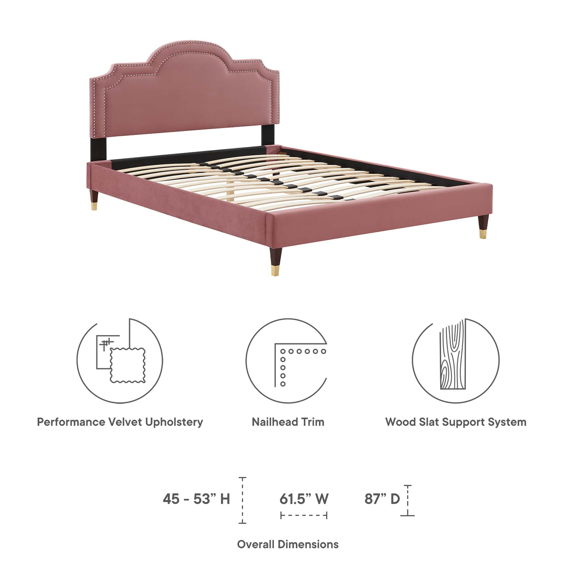 Aviana Performance Velvet Twin Bed