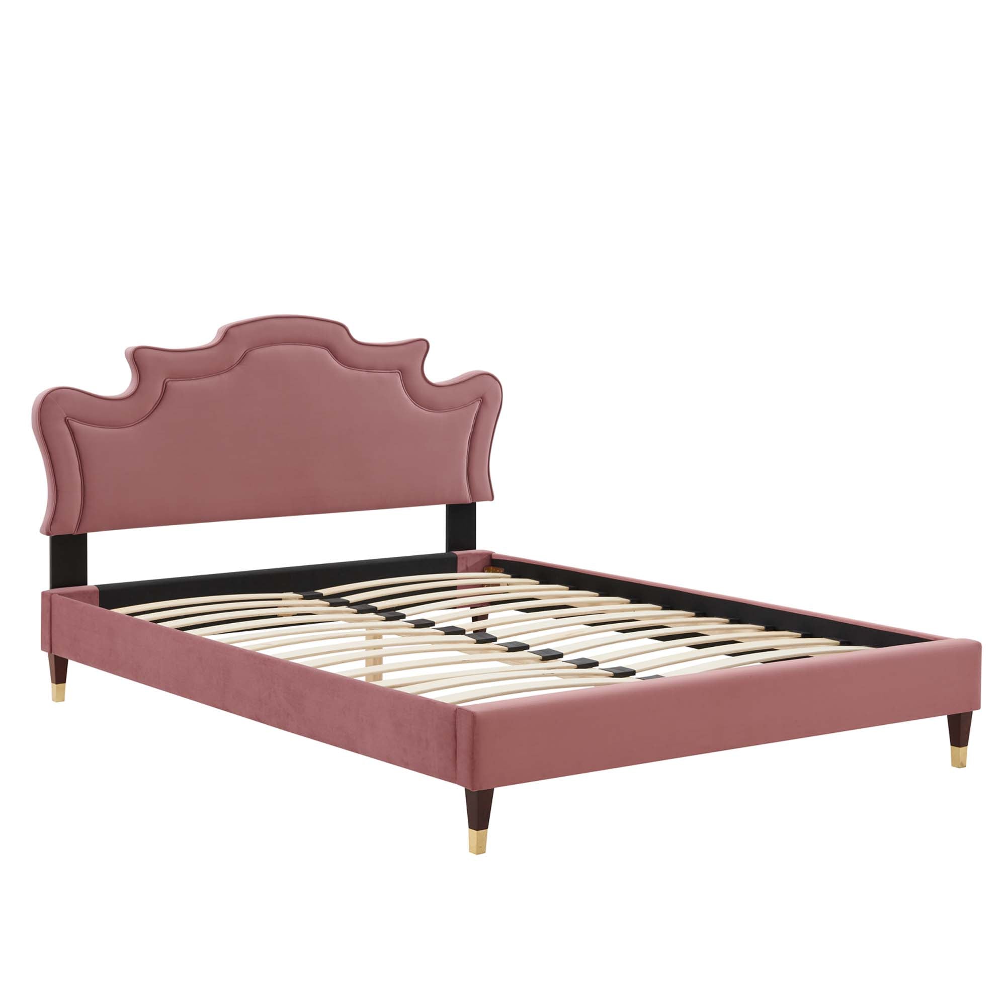 Neena Performance Velvet Twin Bed