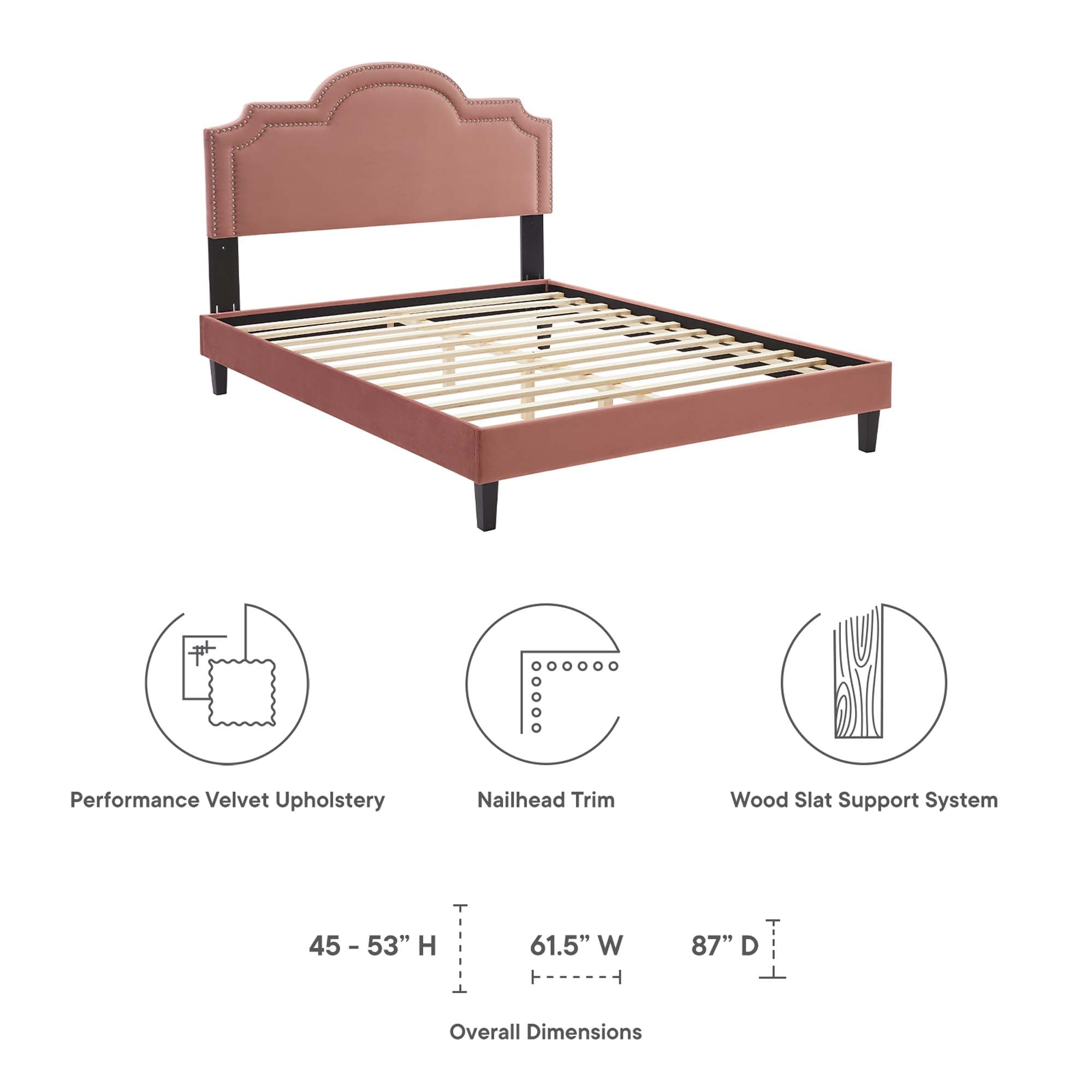 Aviana Performance Velvet Twin Bed