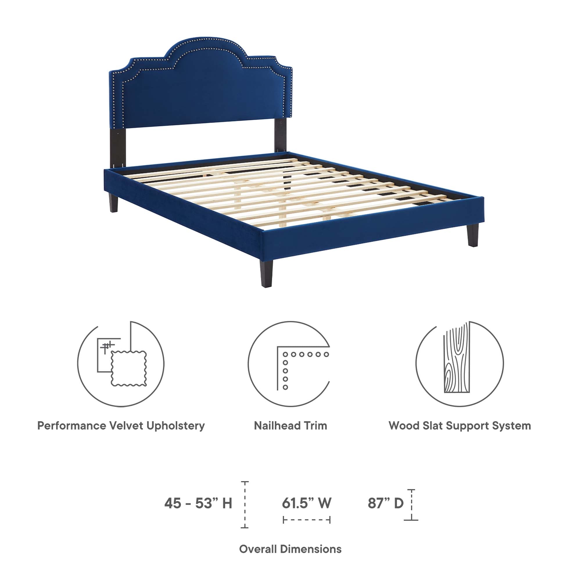 Aviana Performance Velvet Twin Bed