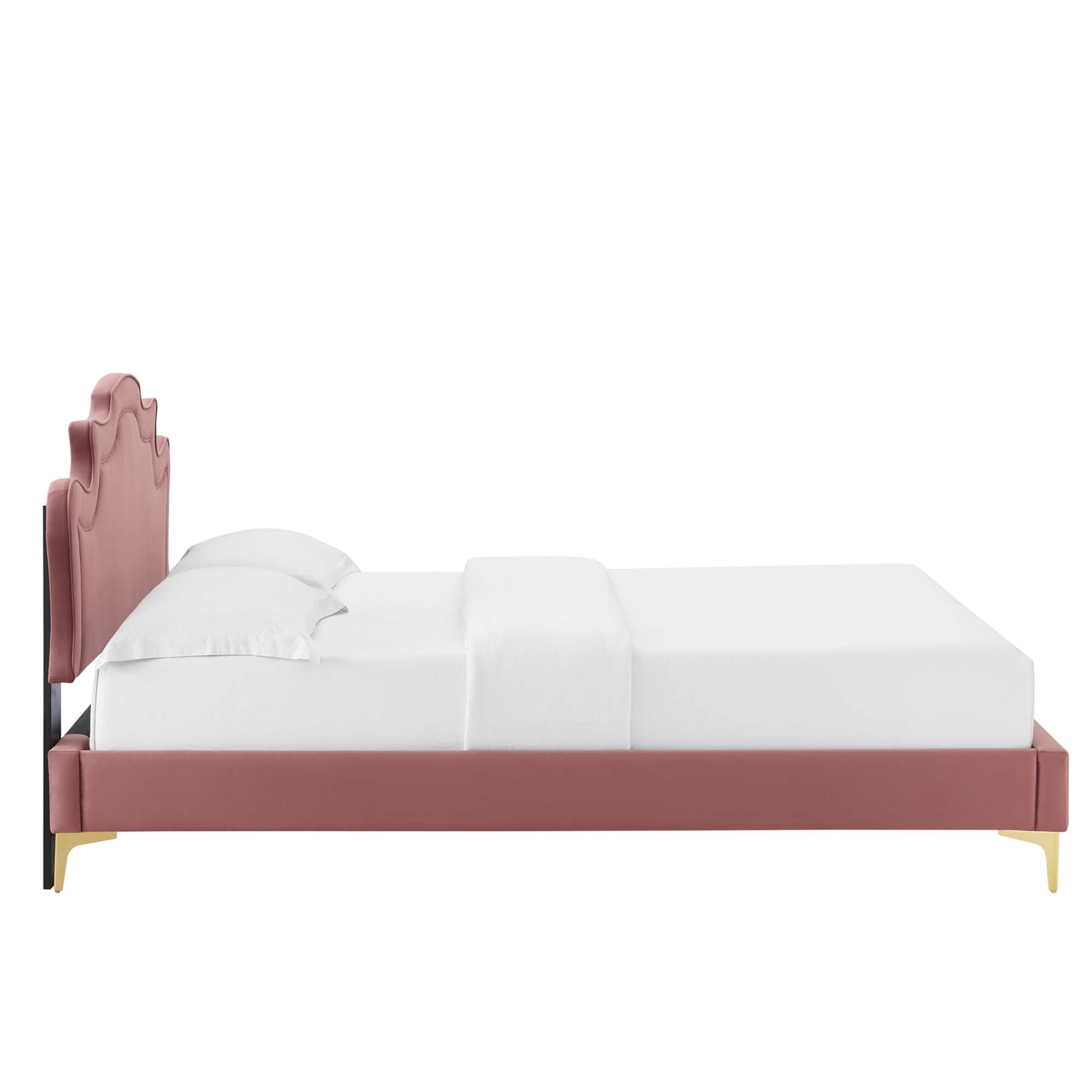 Neena Performance Velvet Queen Bed