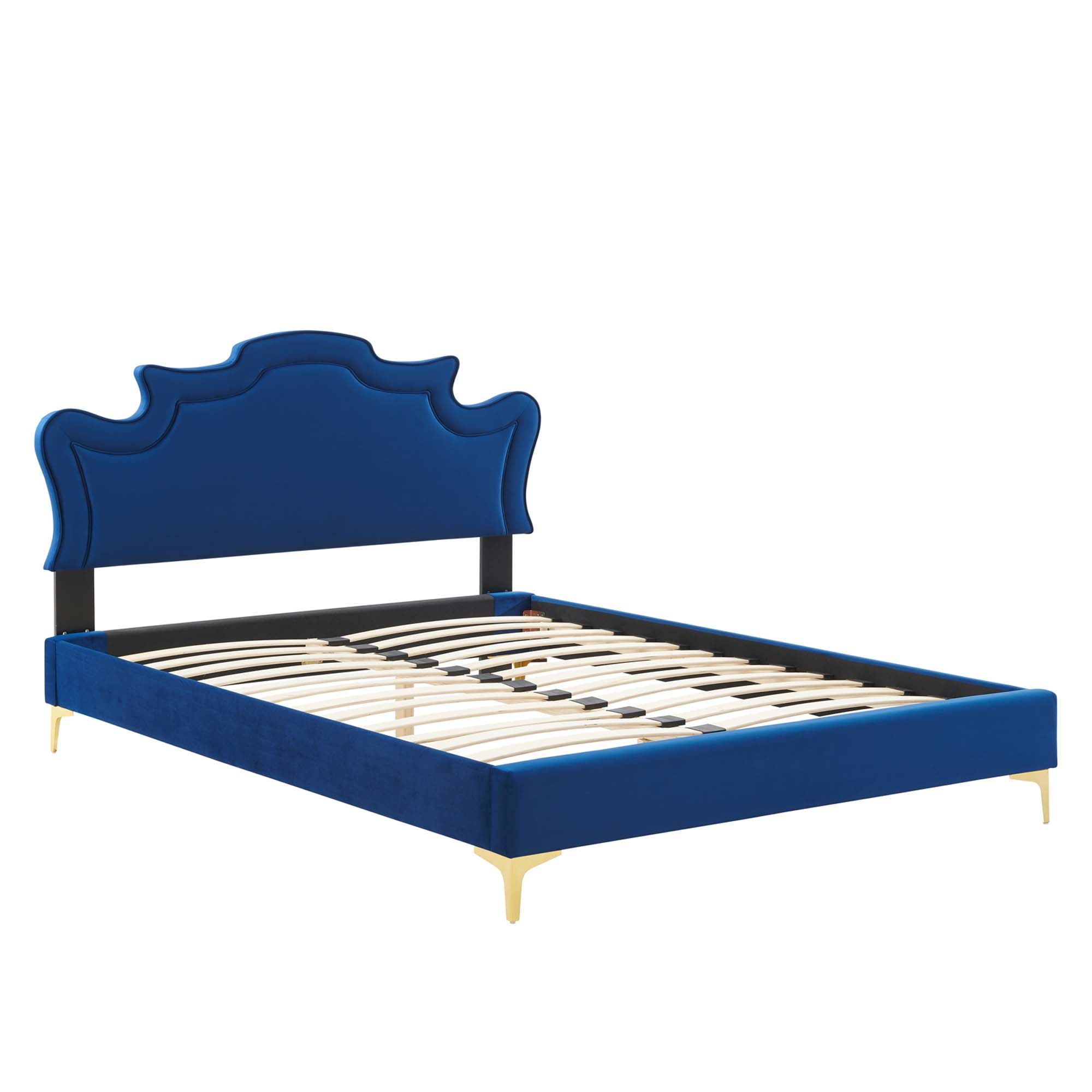 Neena Performance Velvet Queen Bed