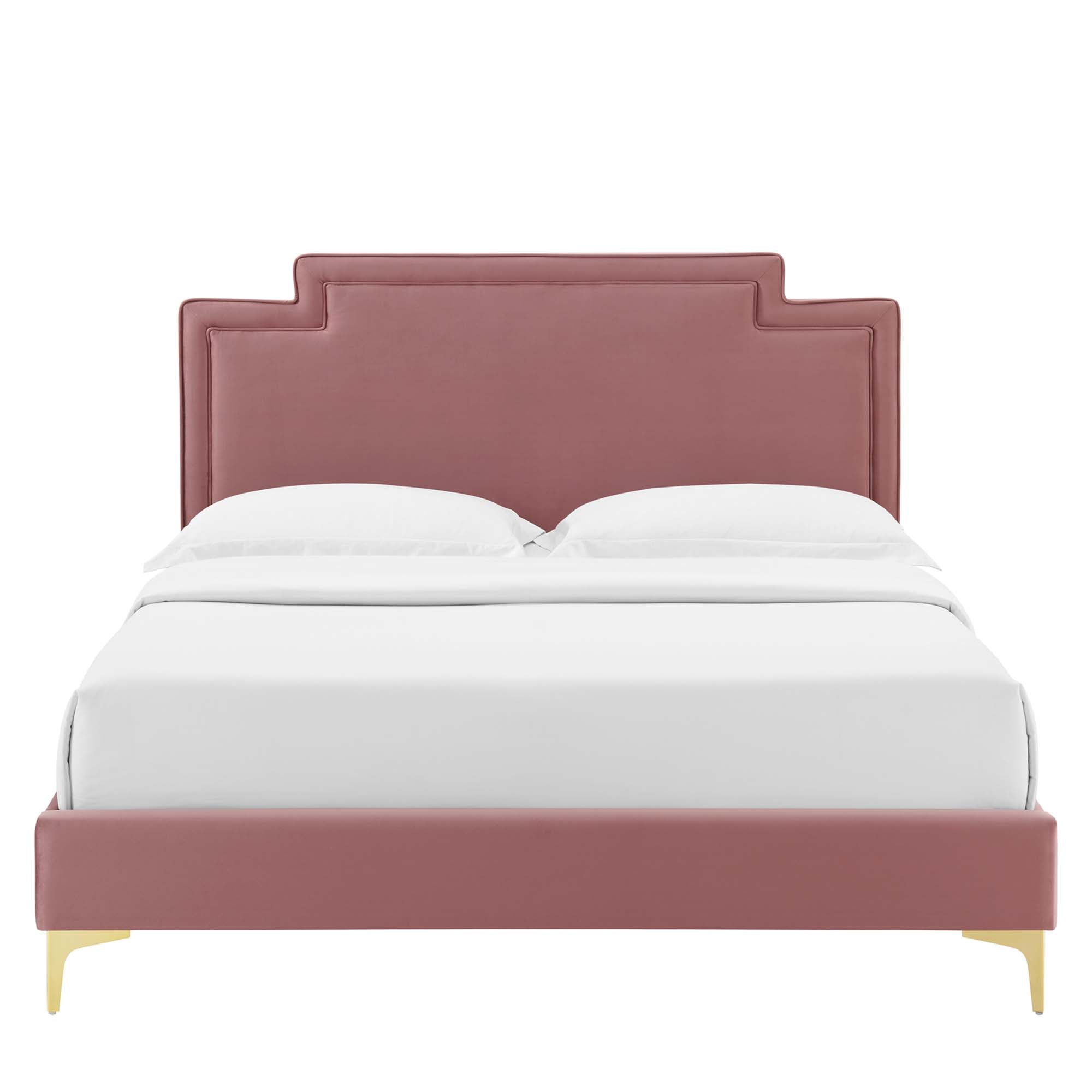 Liva Performance Velvet Queen Bed