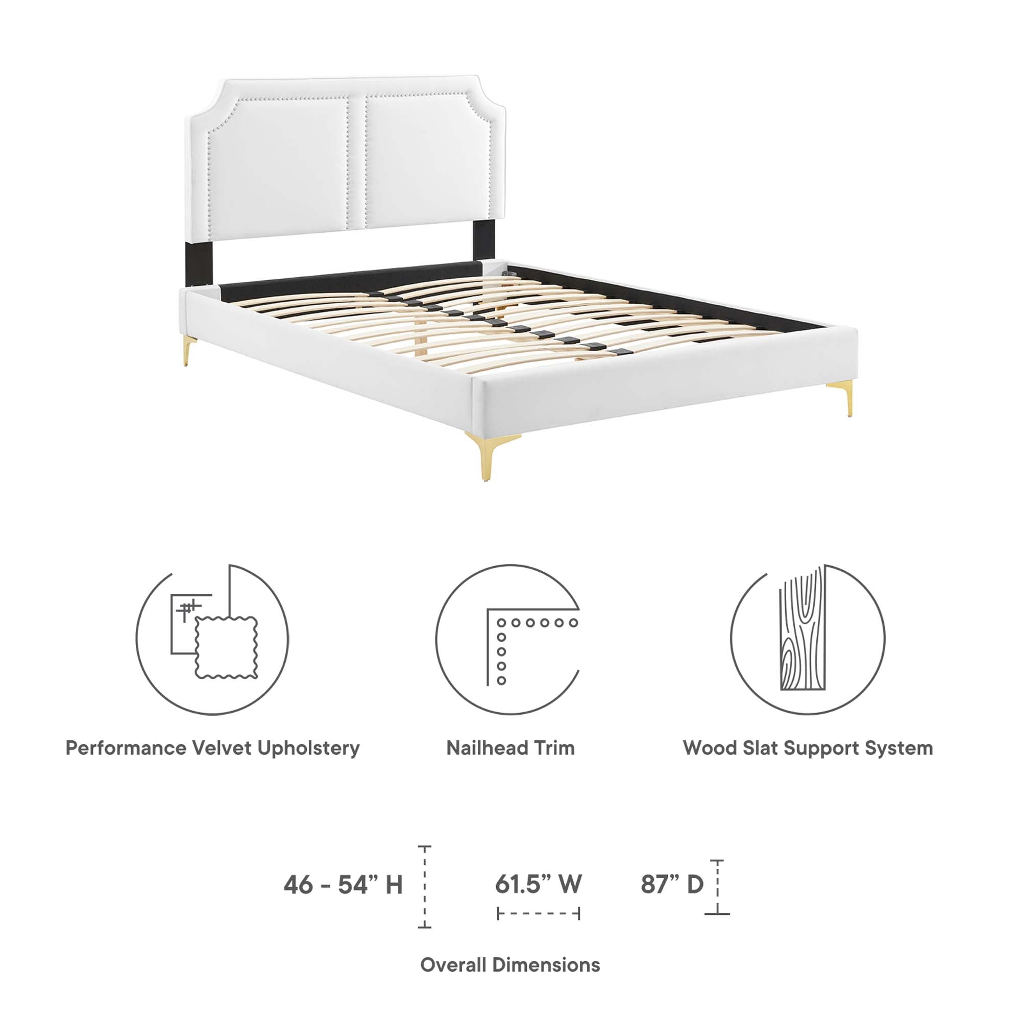 Novi Performance Velvet King Bed