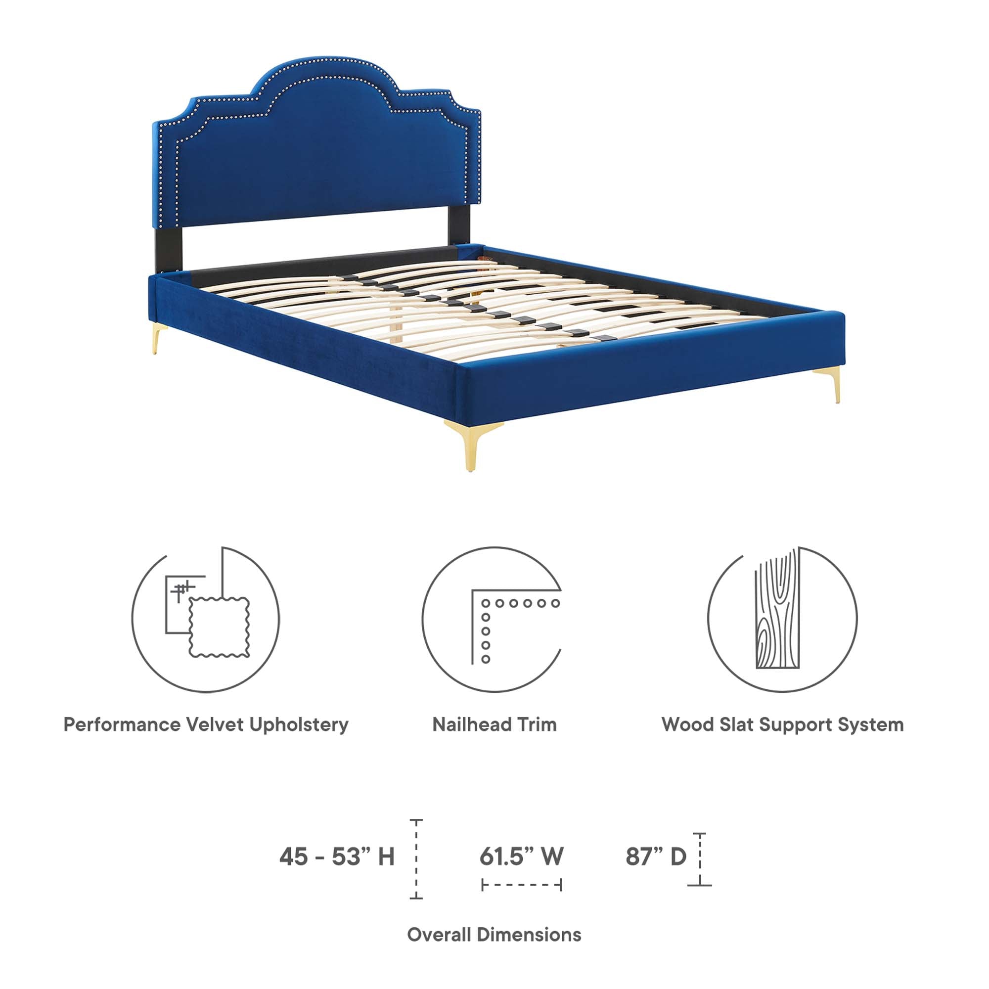 Aviana Performance Velvet King Bed