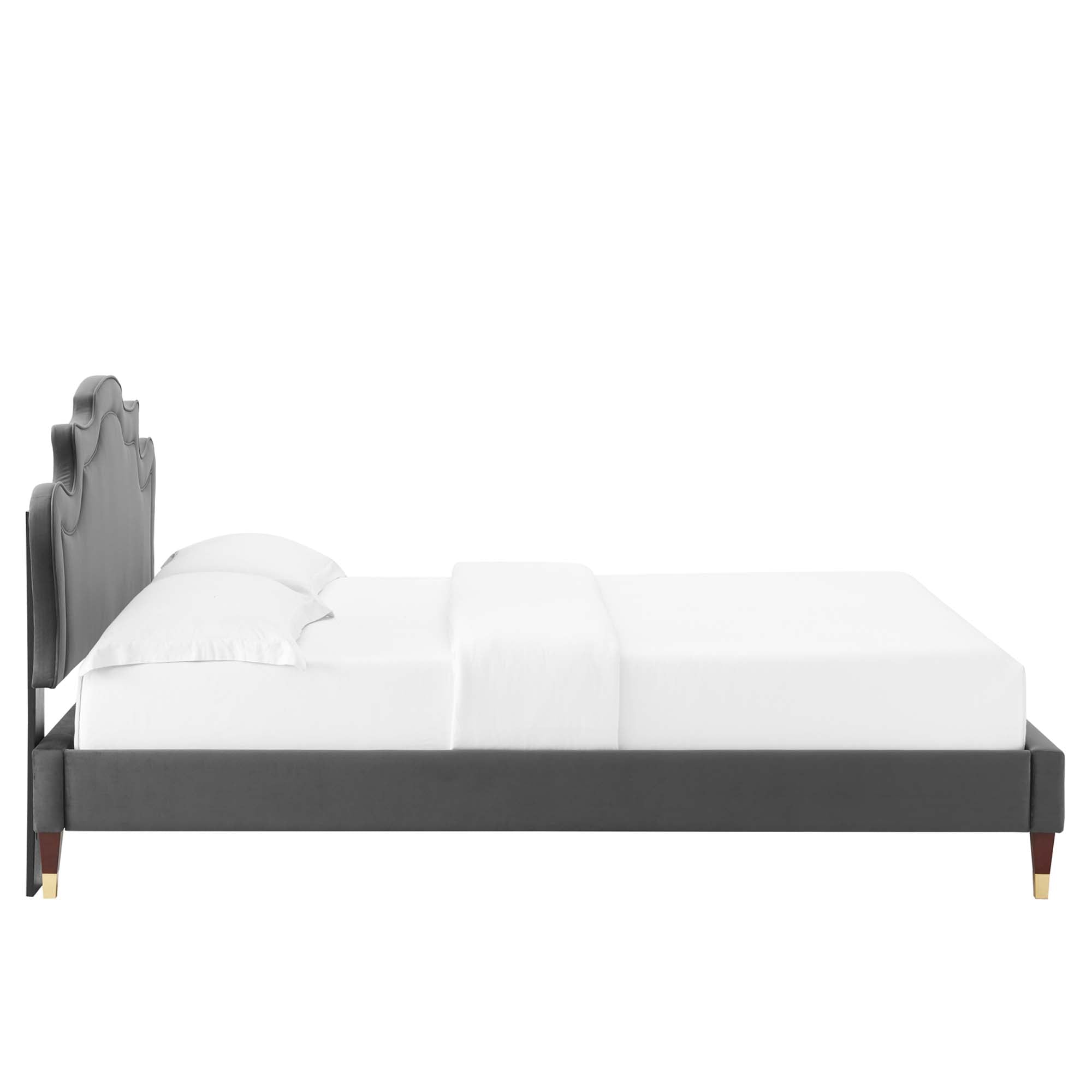 Neena Performance Velvet King Bed