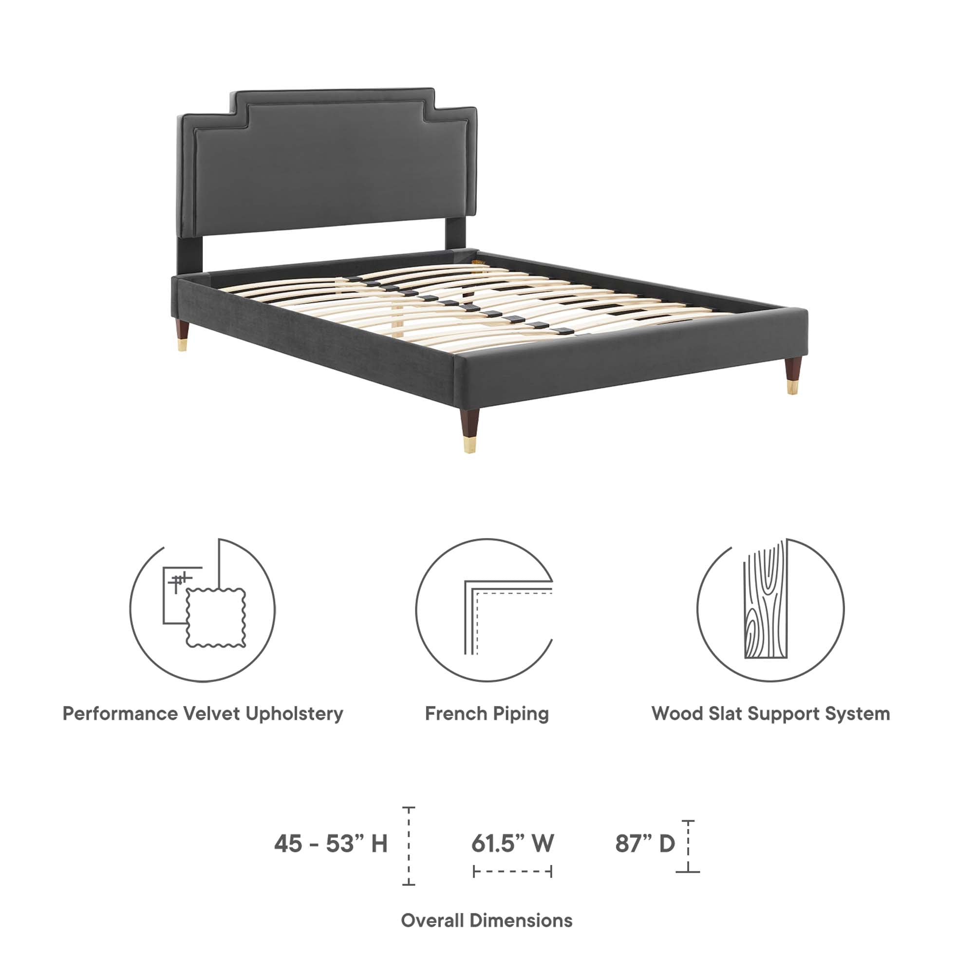 Liva Performance Velvet King Bed