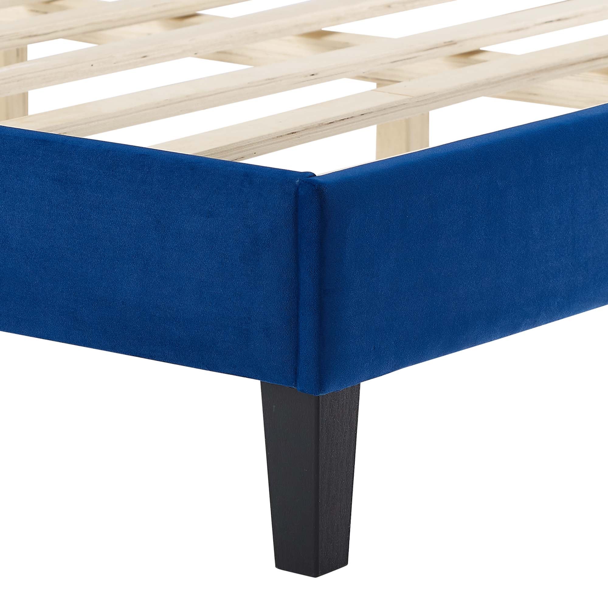 Sasha Button-Tufted Performance Velvet King Bed