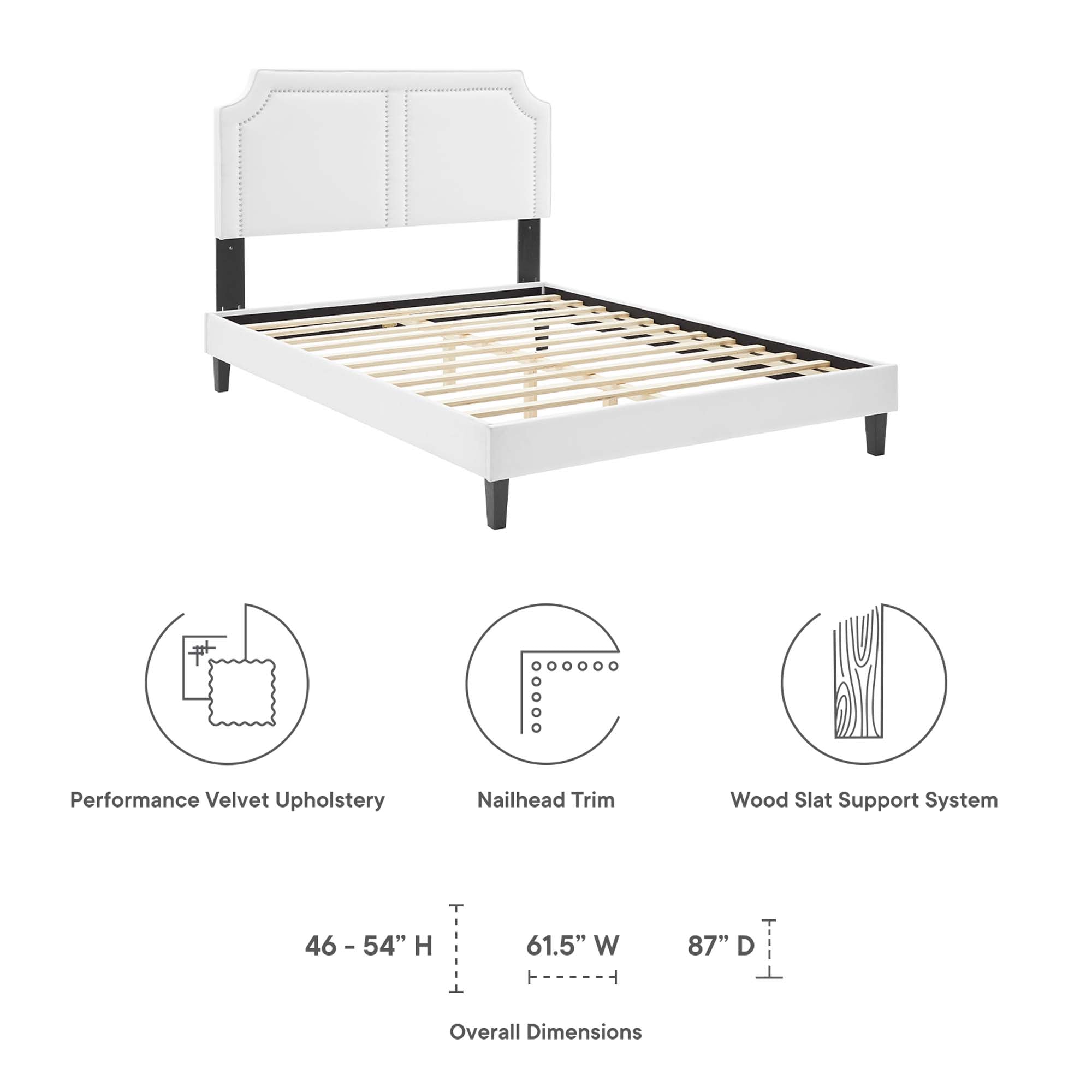 Novi Performance Velvet King Bed