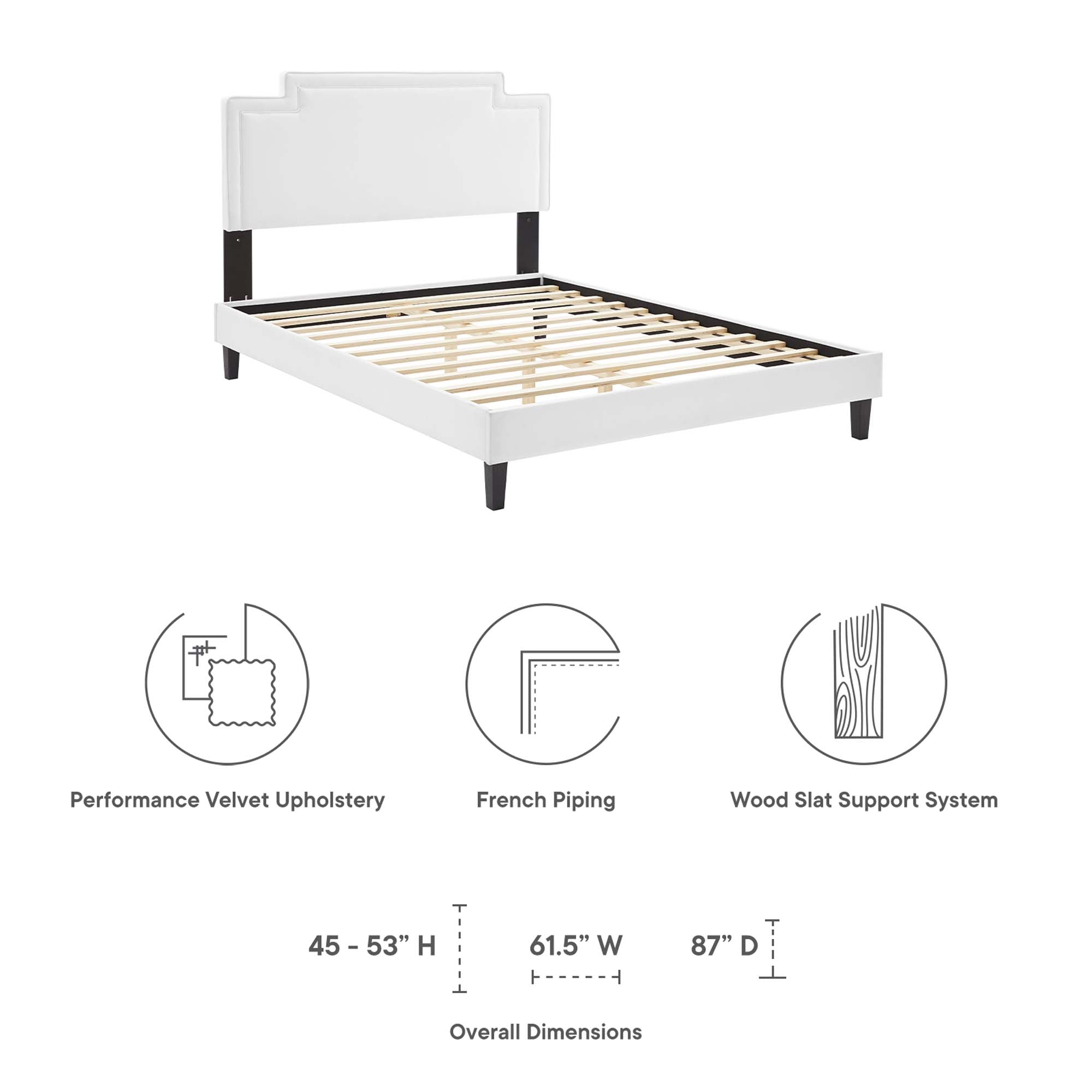 Liva Performance Velvet King Bed