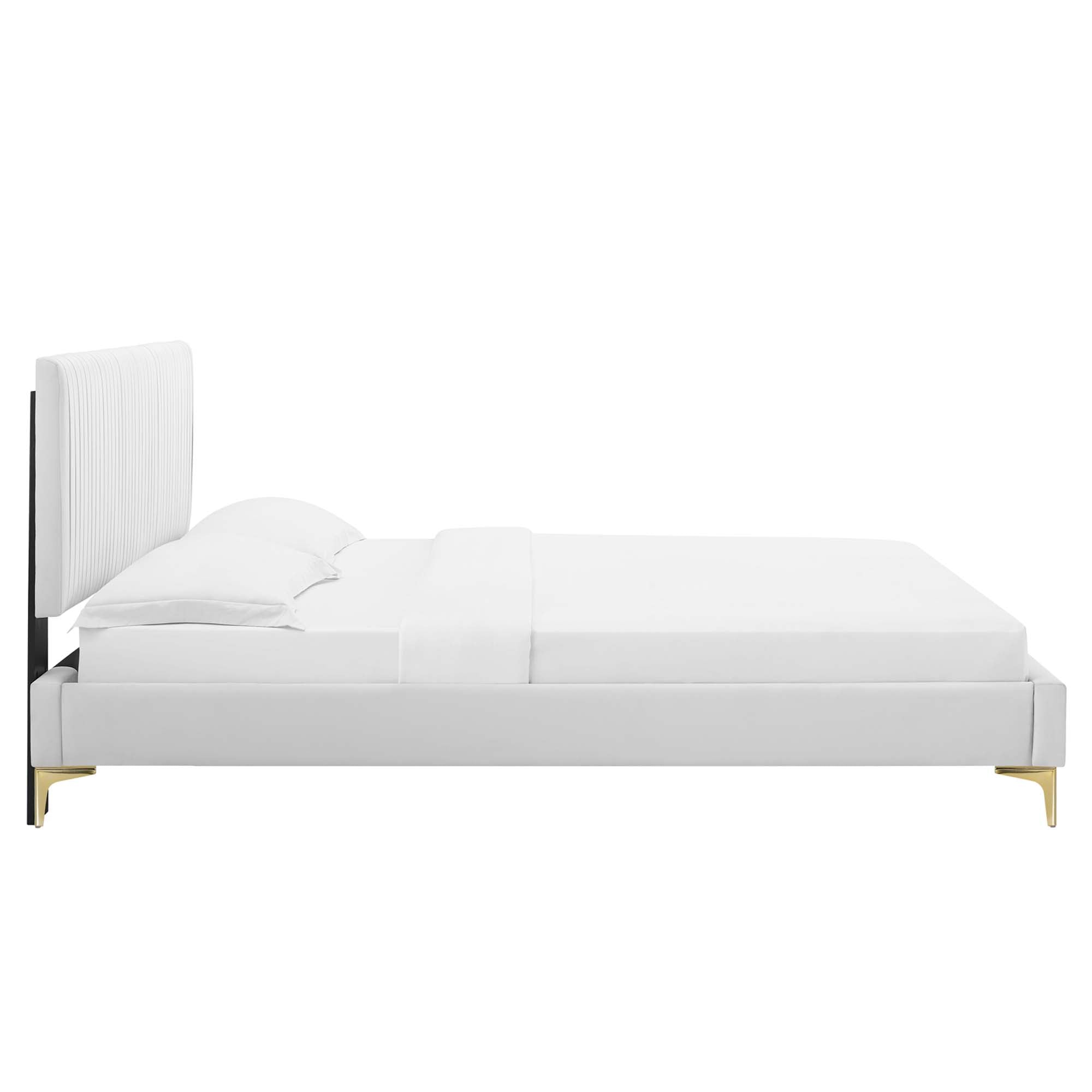 Peyton Performance Velvet Twin Platform Bed