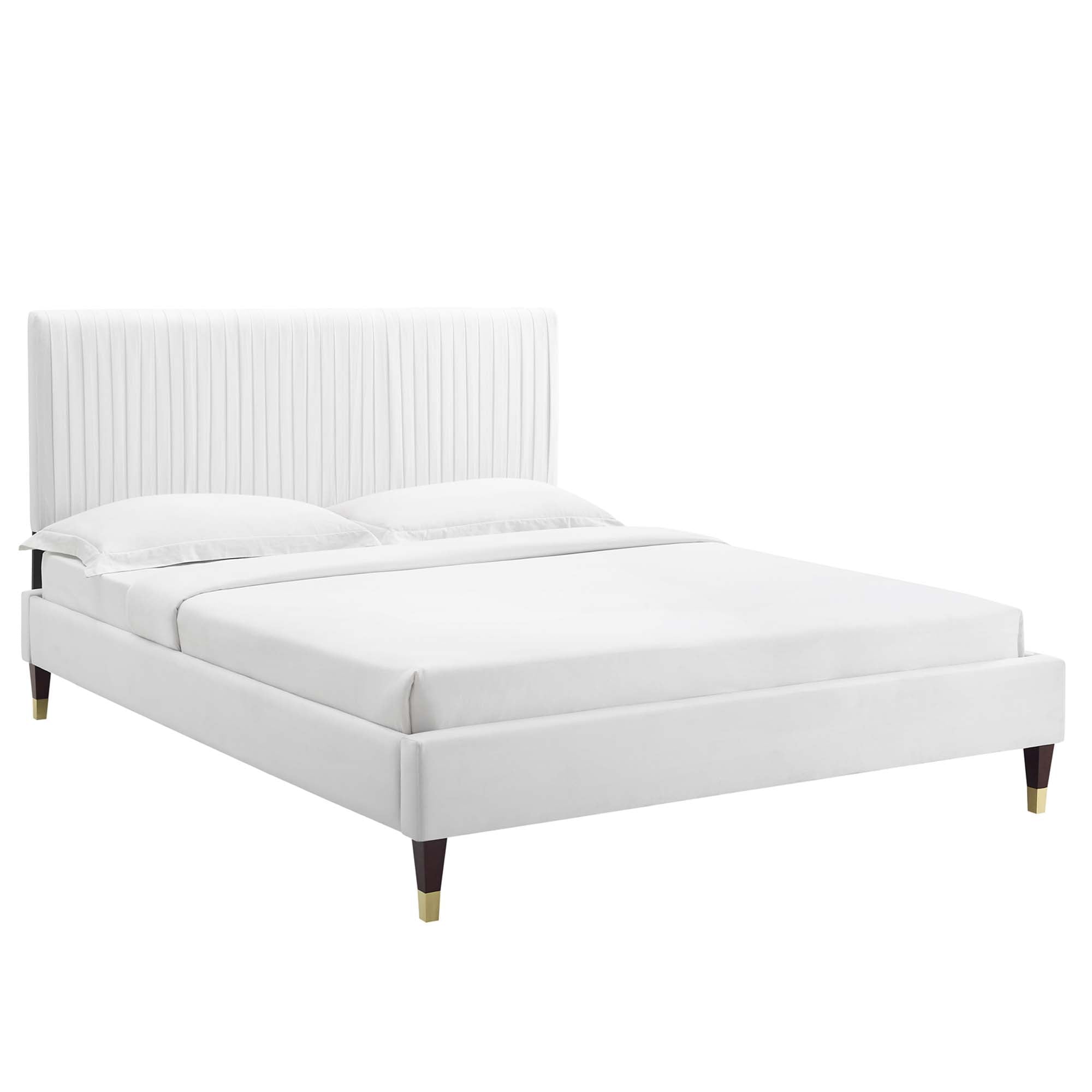 Peyton Performance Velvet Twin Platform Bed