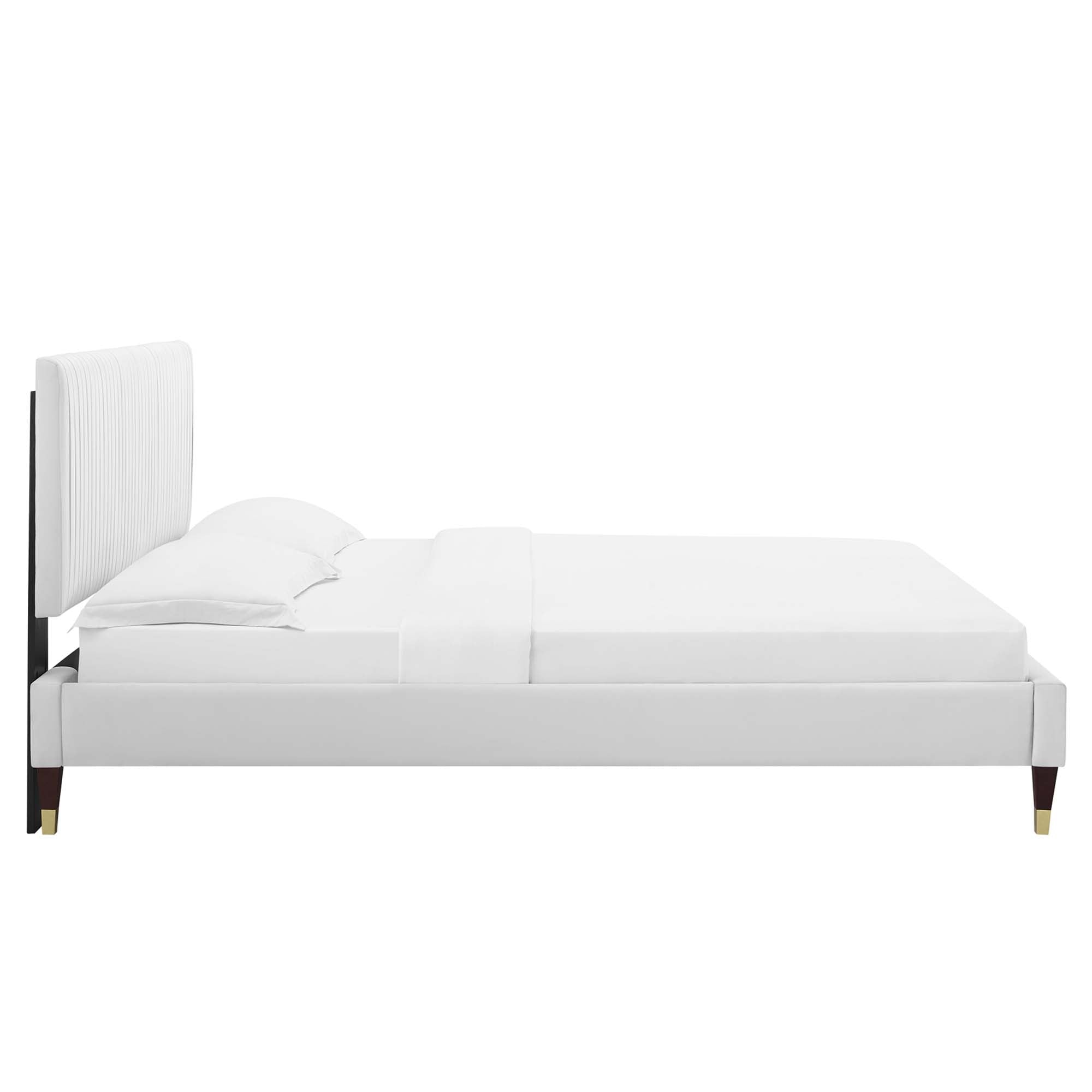 Peyton Performance Velvet Twin Platform Bed