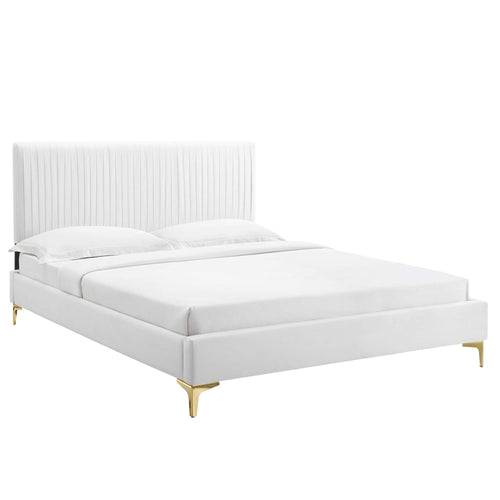 Peyton Performance Velvet Full Platform Bed