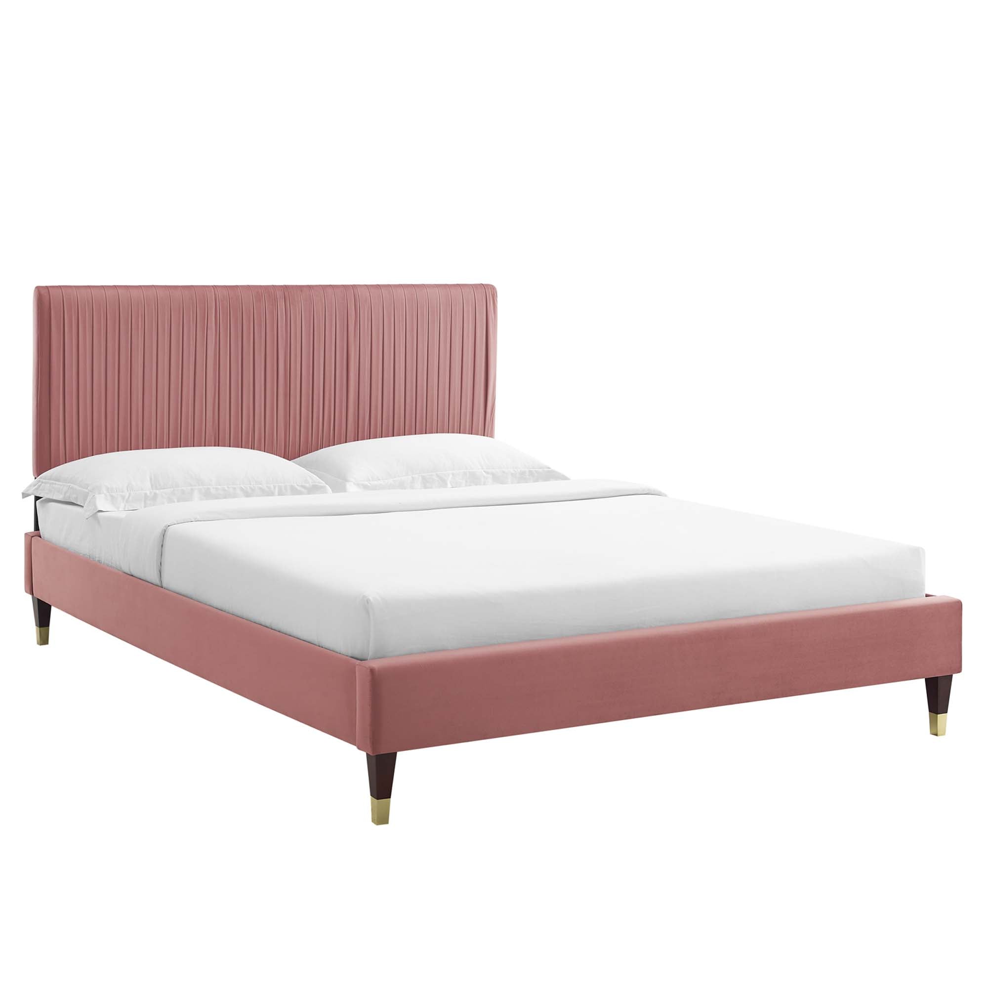 Peyton Performance Velvet Full Platform Bed