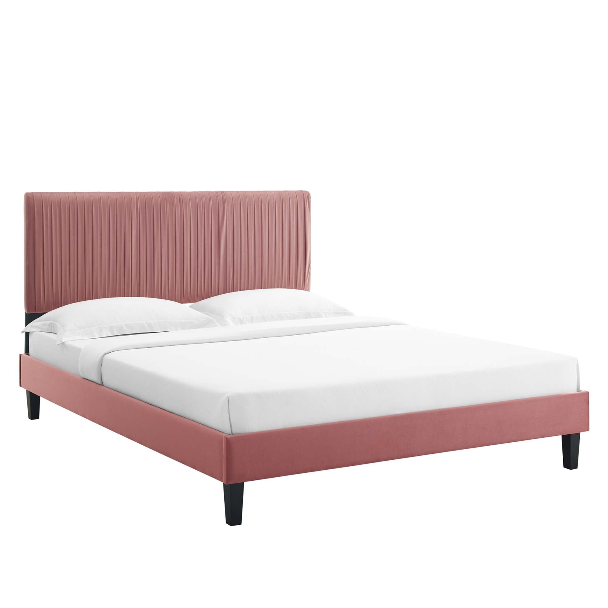 Peyton Performance Velvet Full Platform Bed