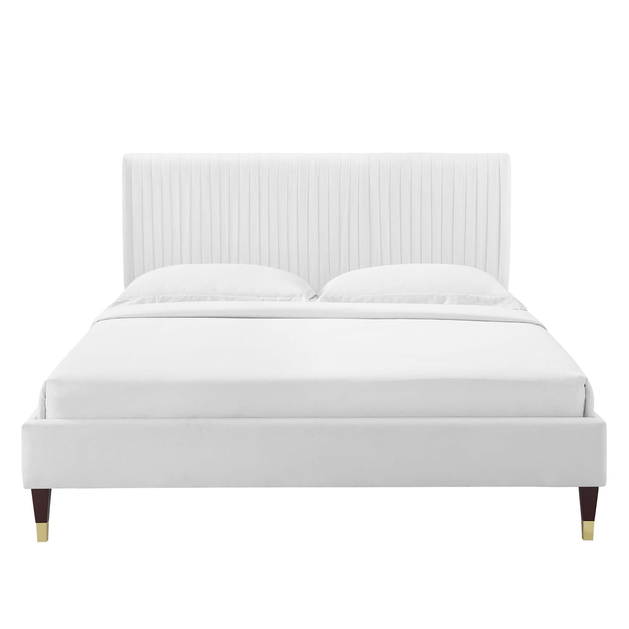 Peyton Performance Velvet King Platform Bed