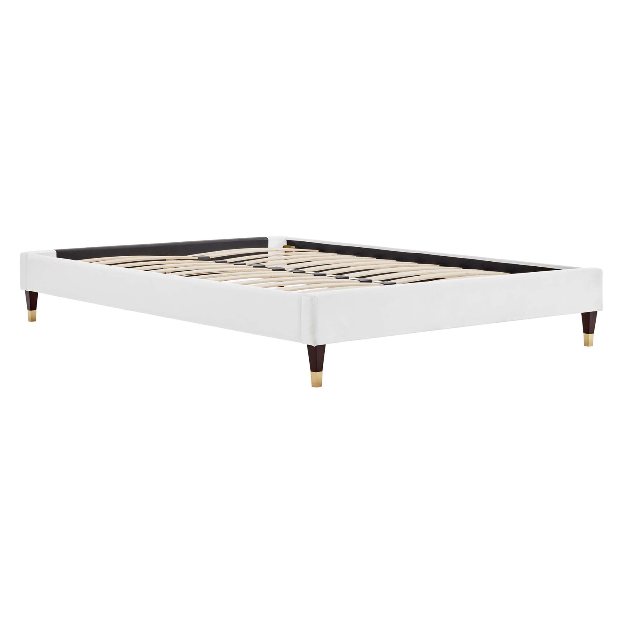 Elise King Performance Velvet Platform Bed