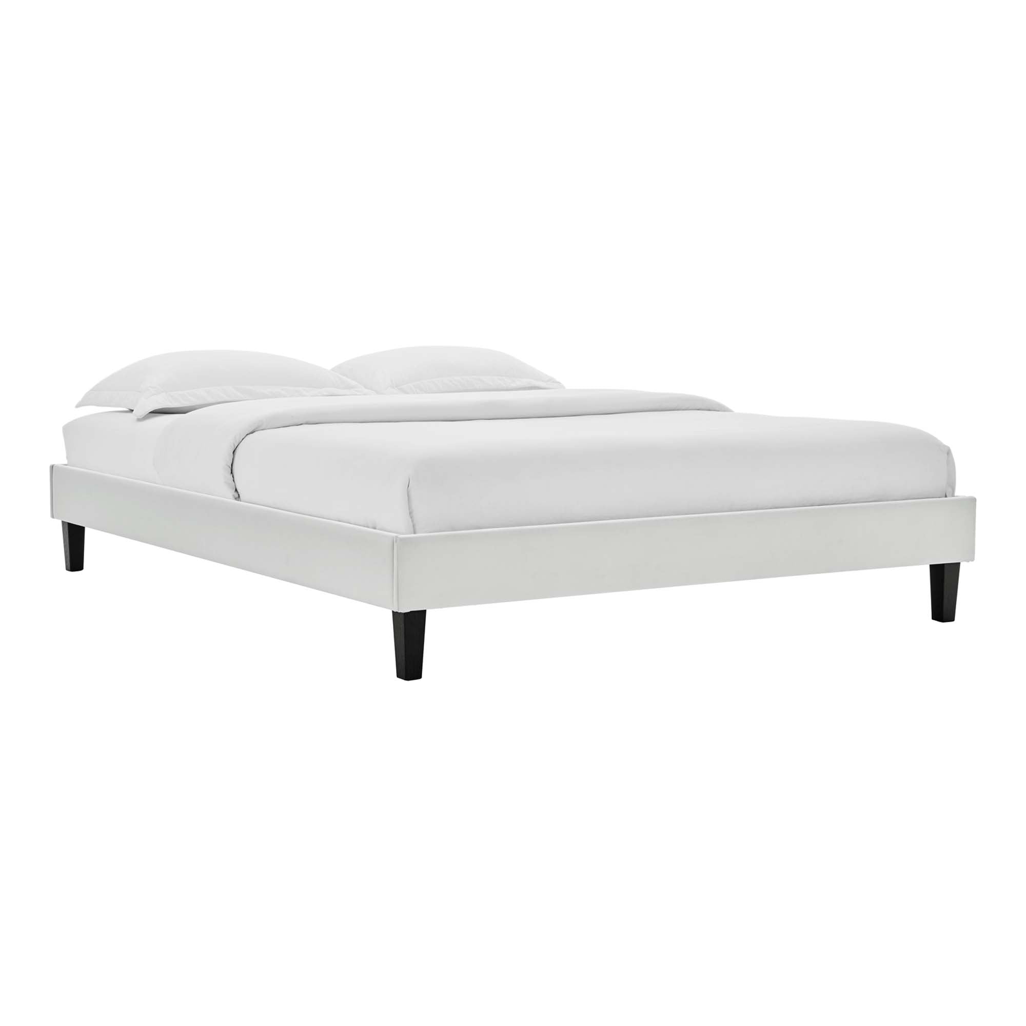 Colette Full Performance Velvet Platform Bed