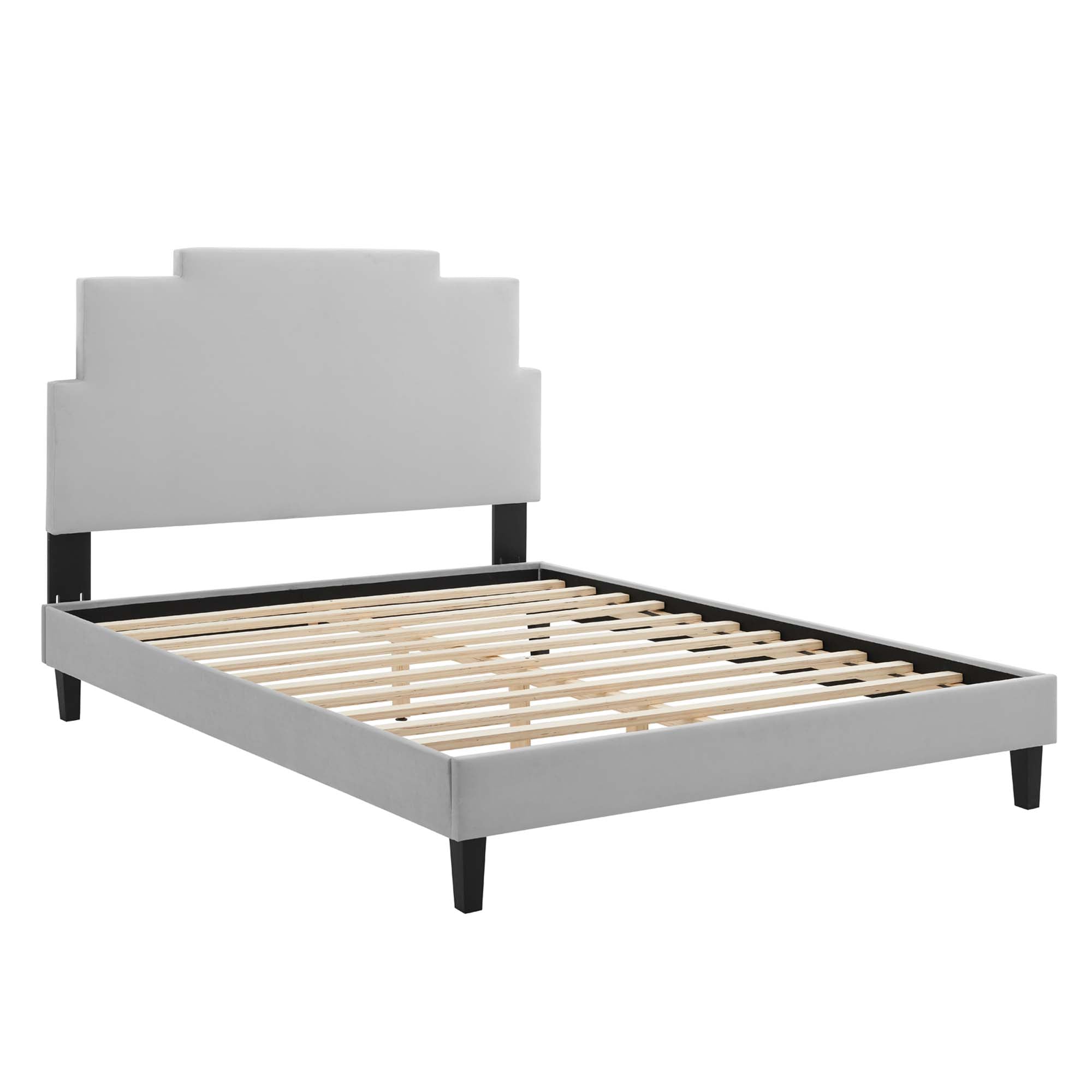 Lindsey Performance Velvet Twin Platform Bed