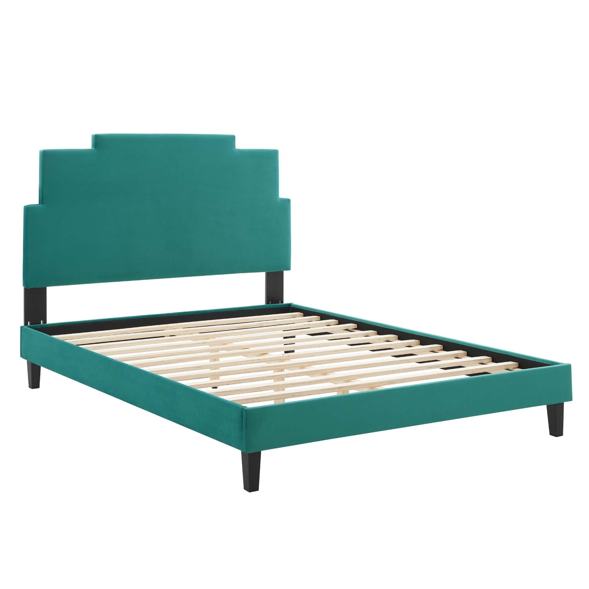 Lindsey Performance Velvet Twin Platform Bed