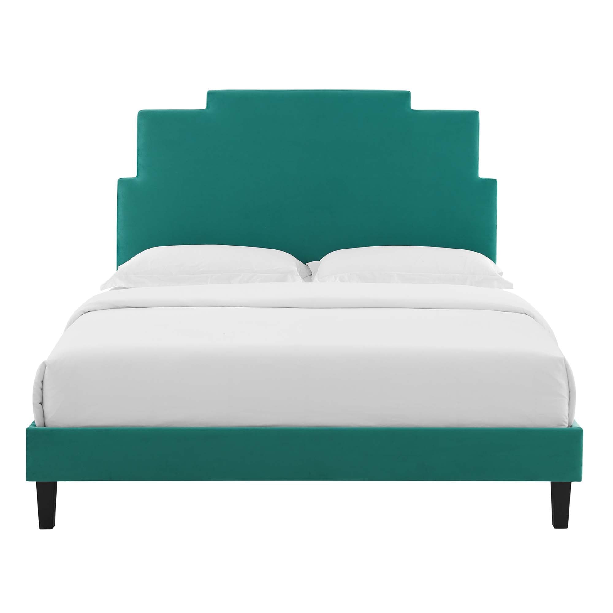 Lindsey Performance Velvet Twin Platform Bed