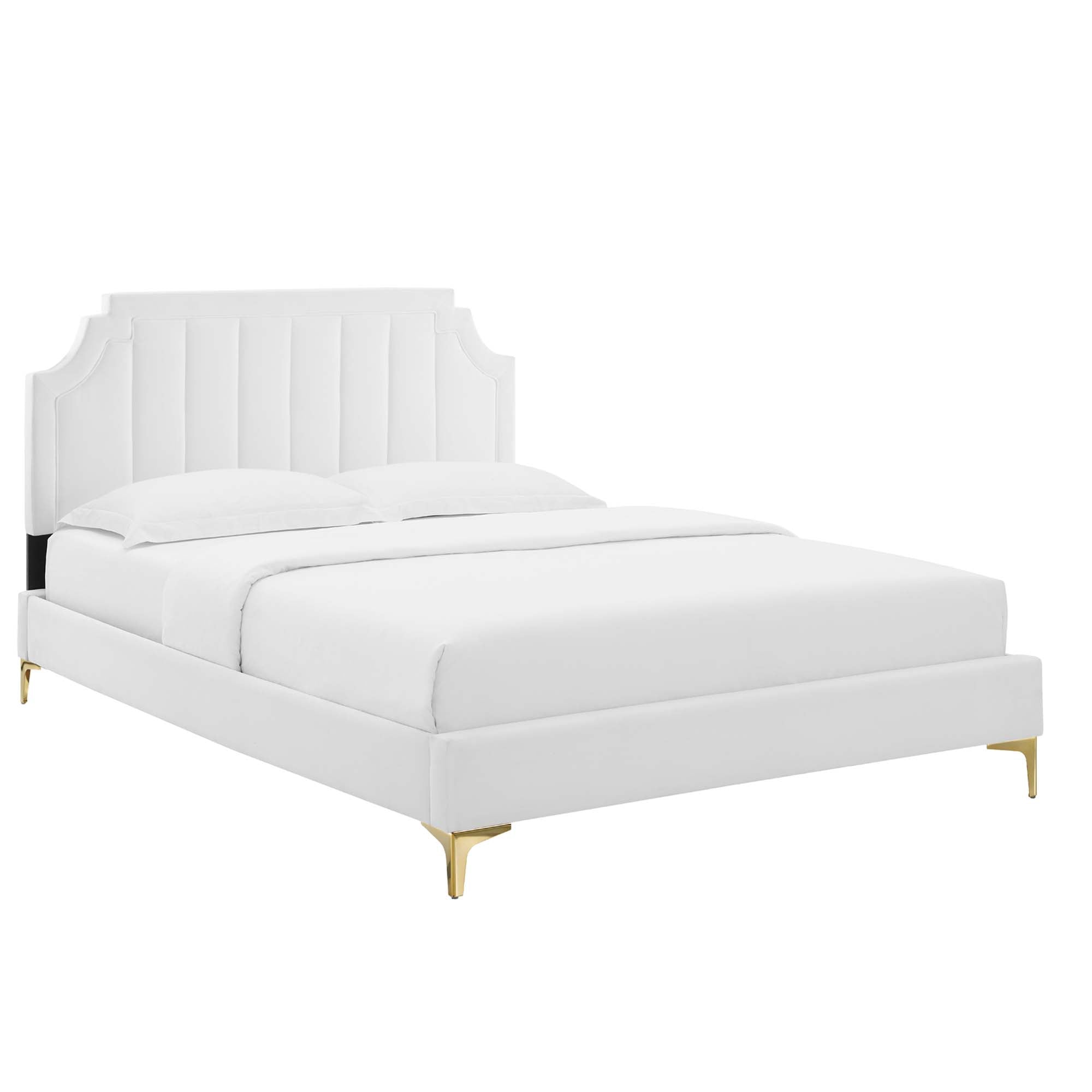 Sienna Performance Velvet Twin Platform Bed