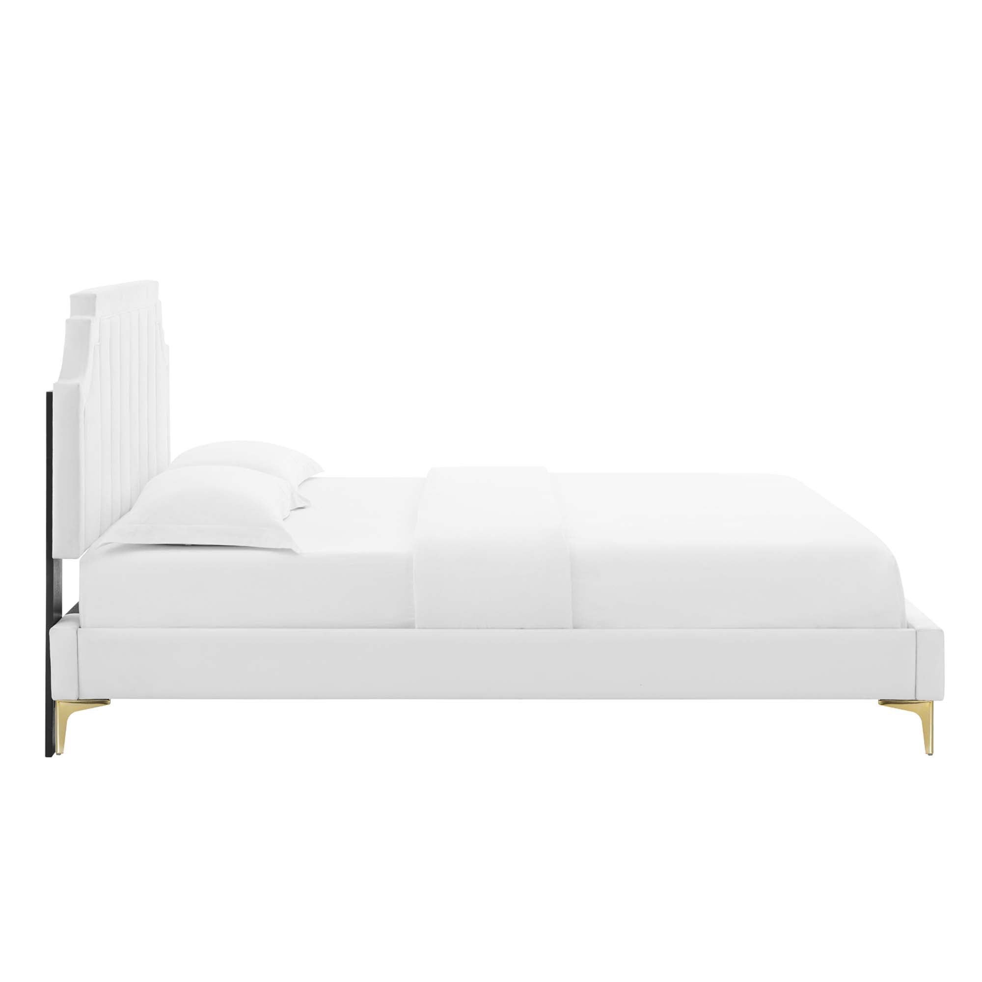 Sienna Performance Velvet Twin Platform Bed