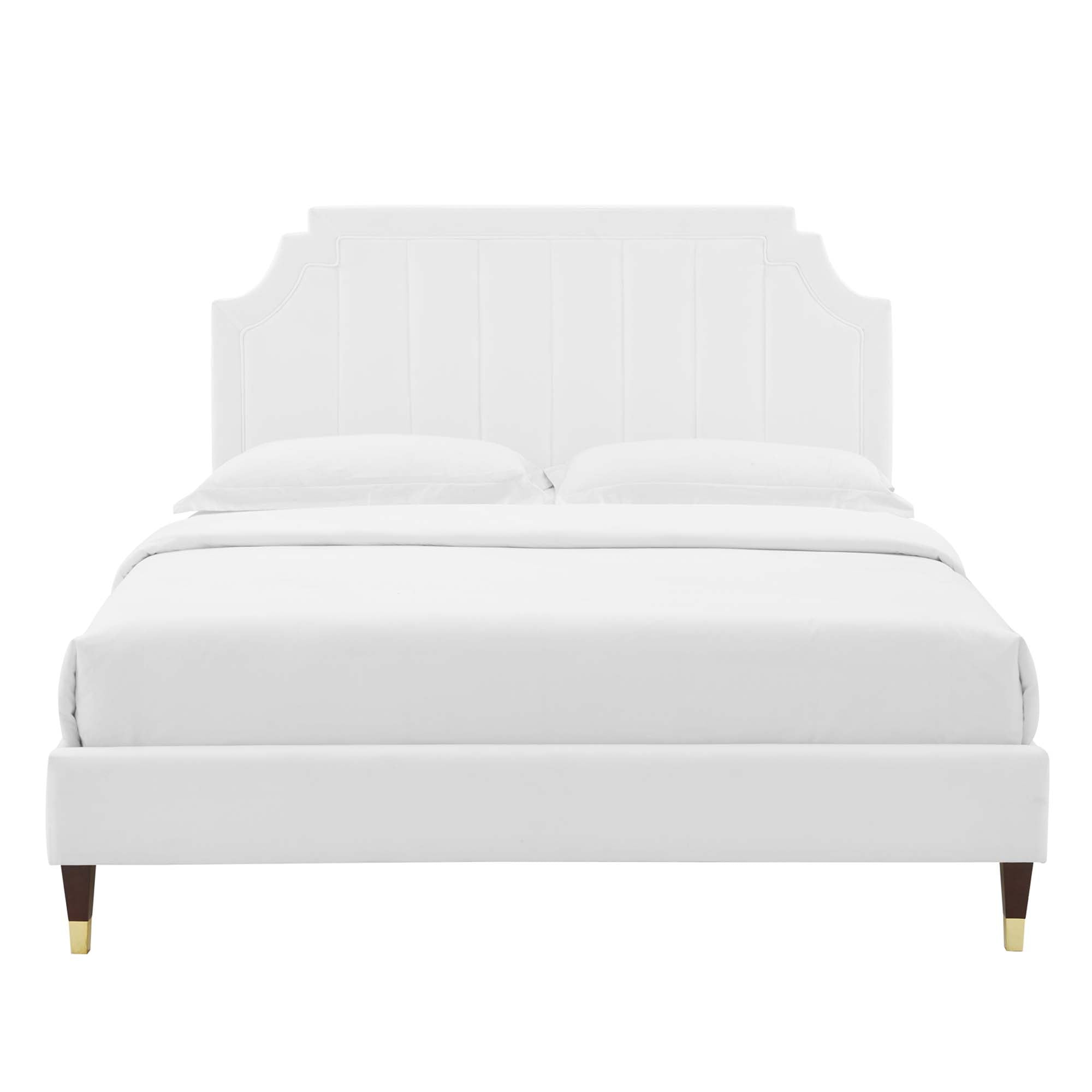 Sienna Performance Velvet Twin Platform Bed