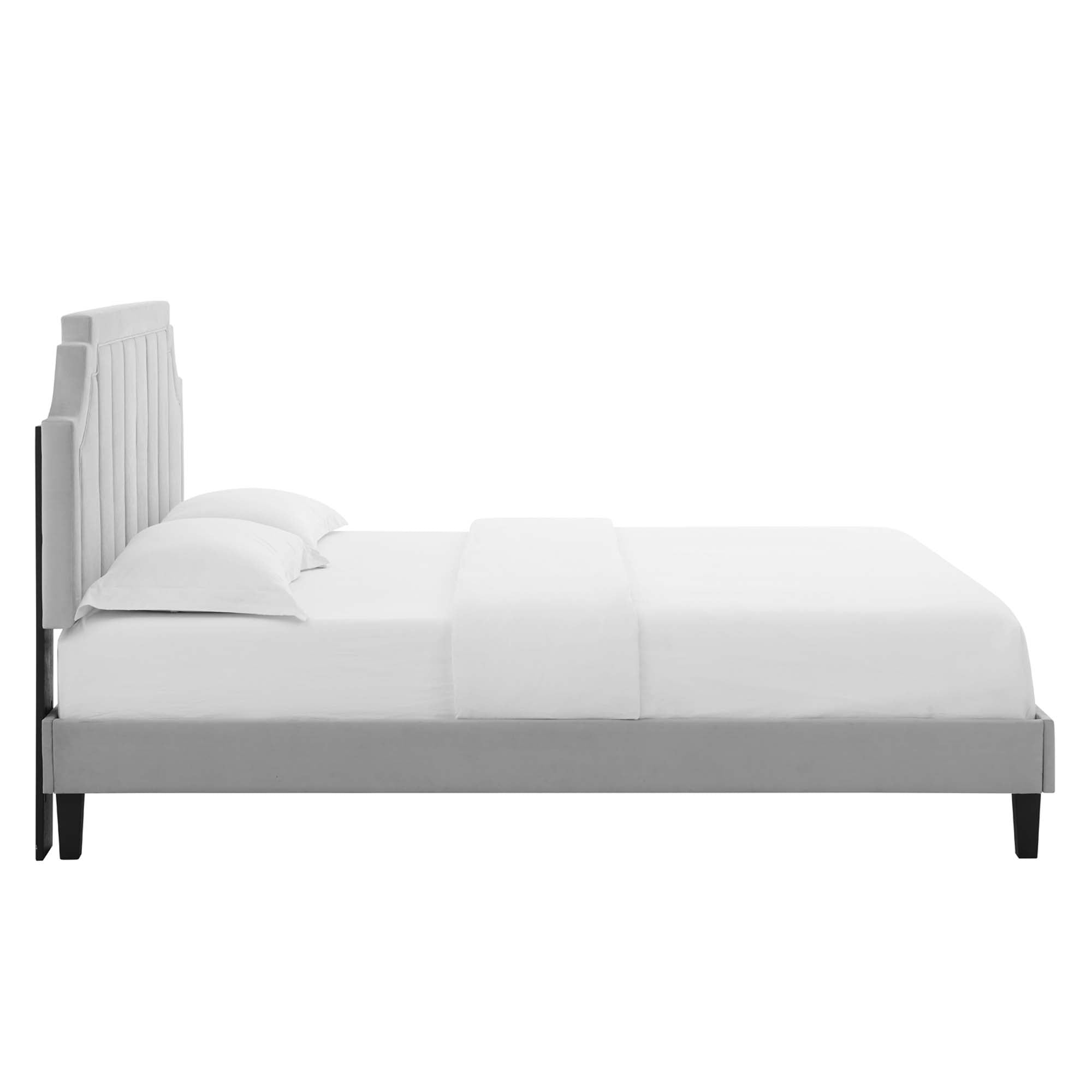 Sienna Performance Velvet Twin Platform Bed