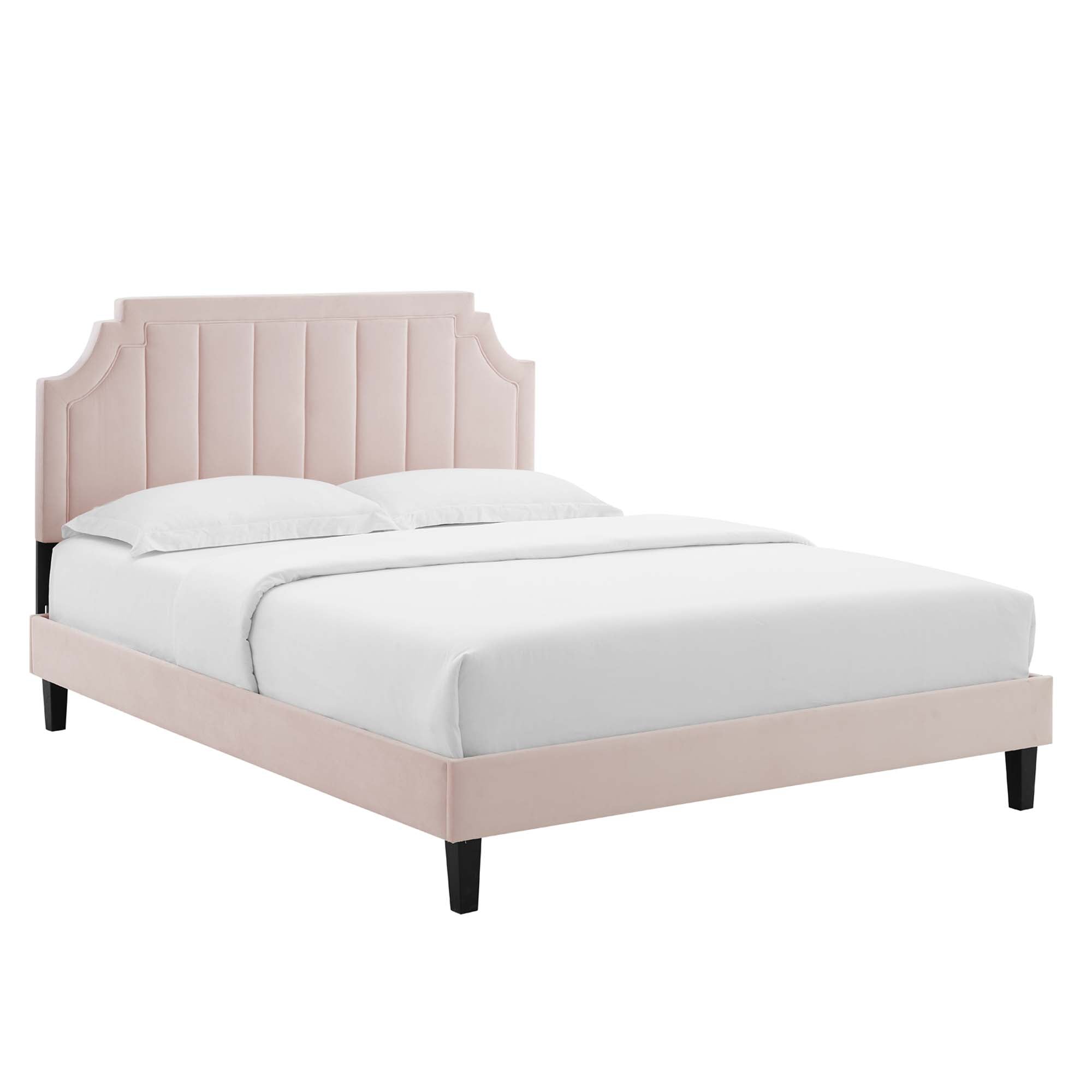 Sienna Performance Velvet Twin Platform Bed