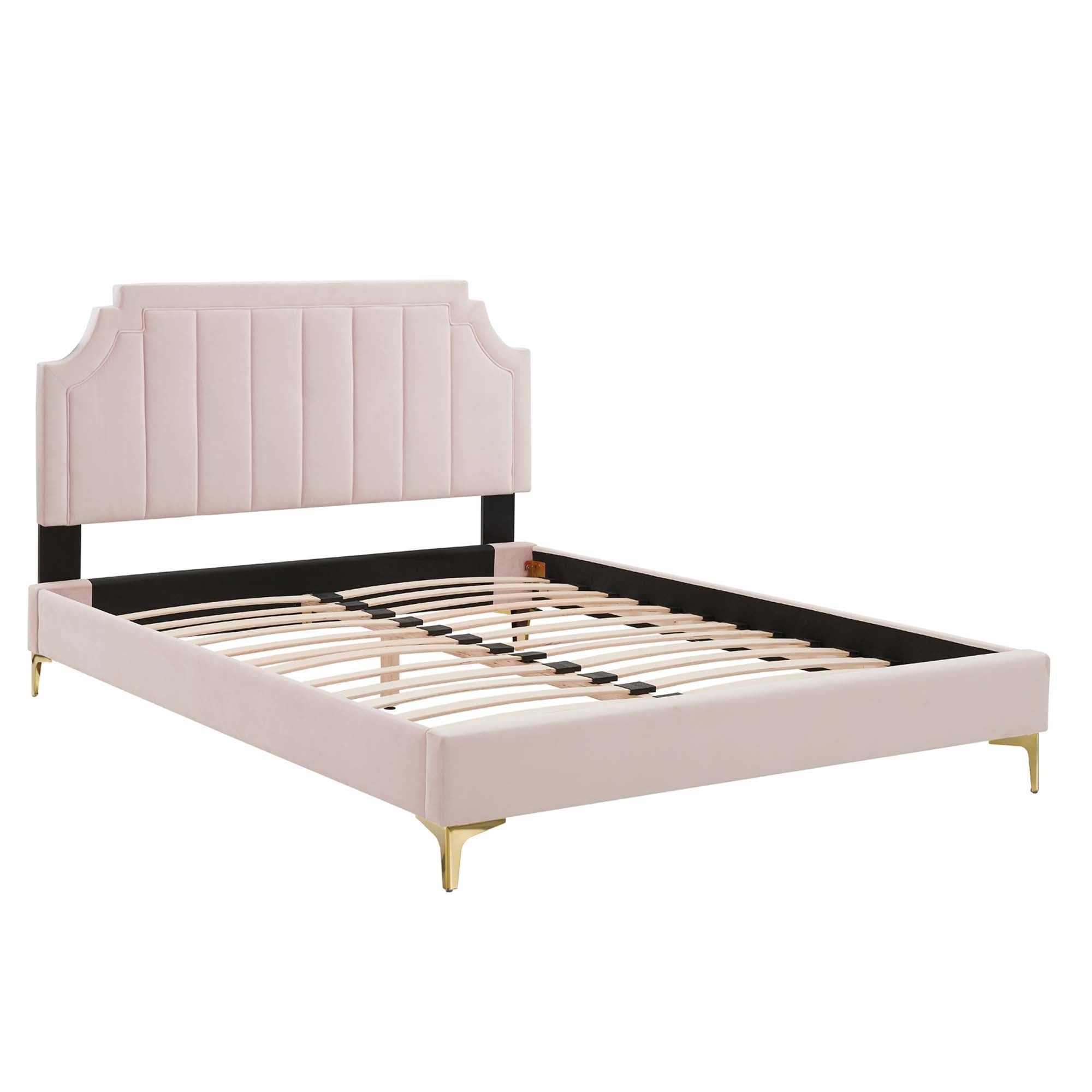 Sienna Performance Velvet Full Platform Bed